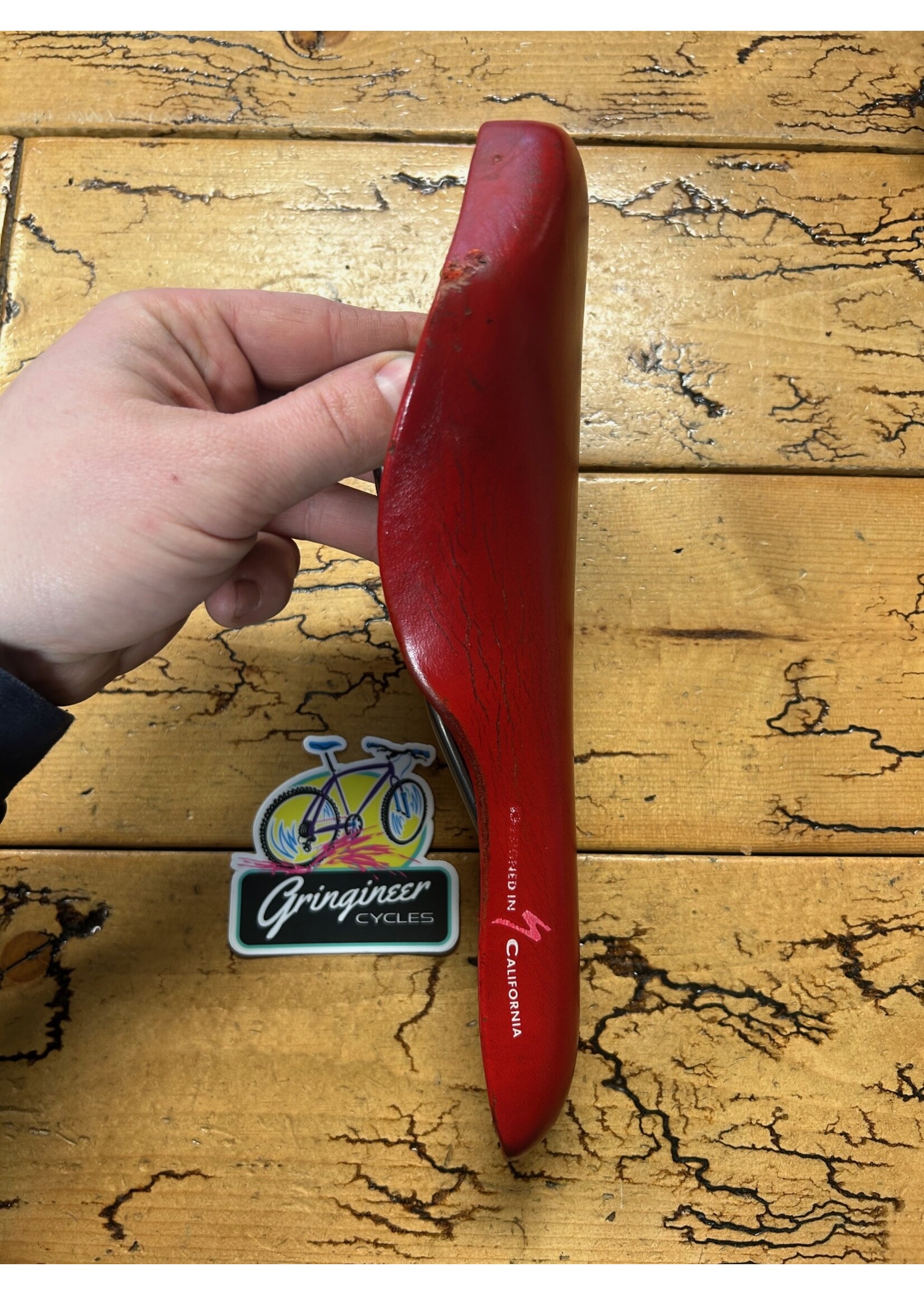 Specialized Specialized Vintage Red Carbon Titanium Saddle