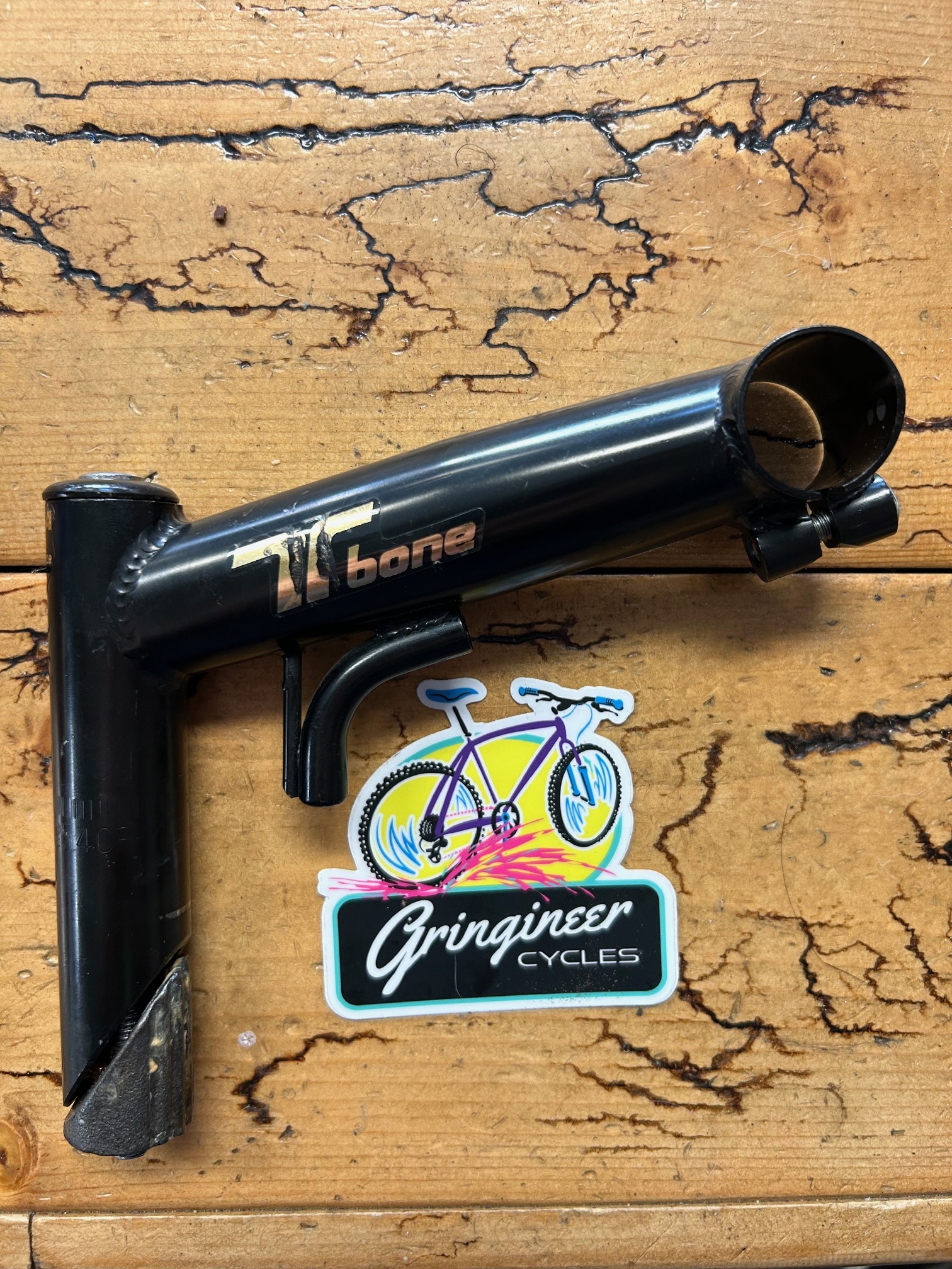 tioga avenger t-bone ステム old MTB 未使用 MOUNTAIN BIKE HANDLE BAR STEM TIOGA AVENGER T BONE VINTAGE