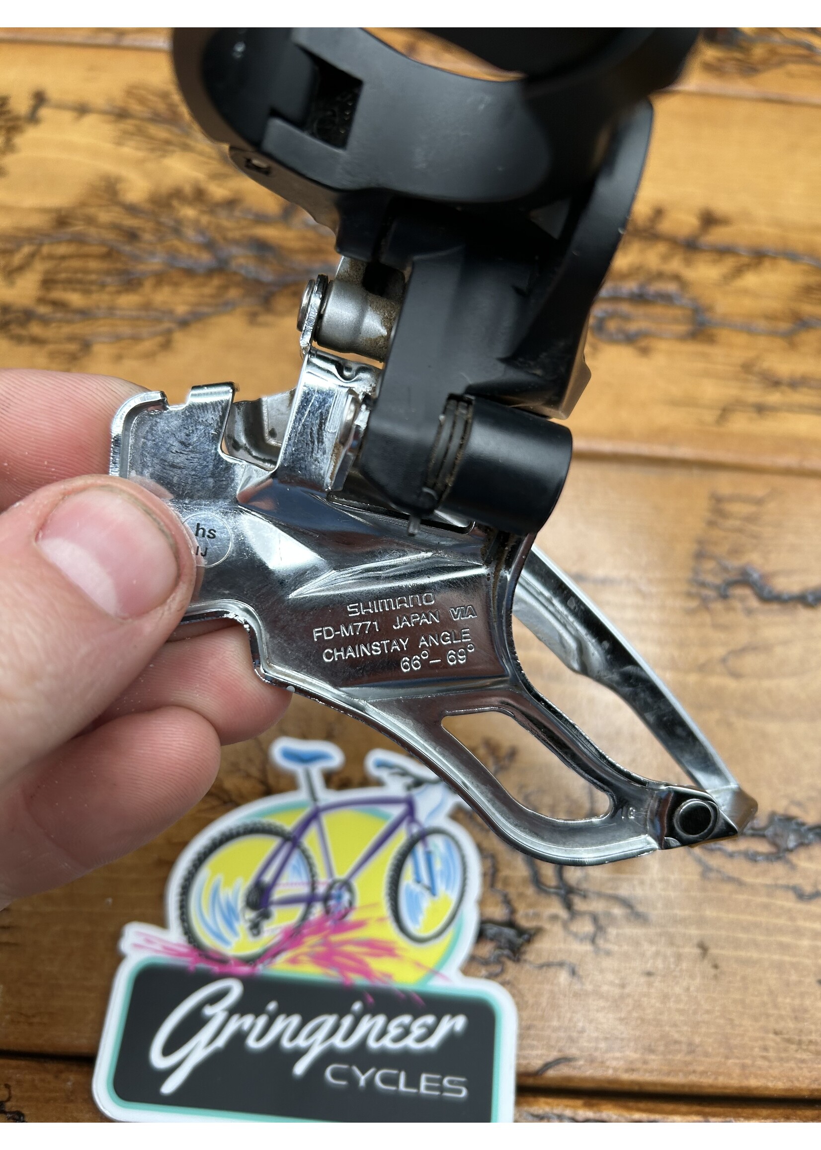 SHIMANO Shimano Deore XT FD-M771 34.9mm Clamp On Dual Pull Front Derailleur