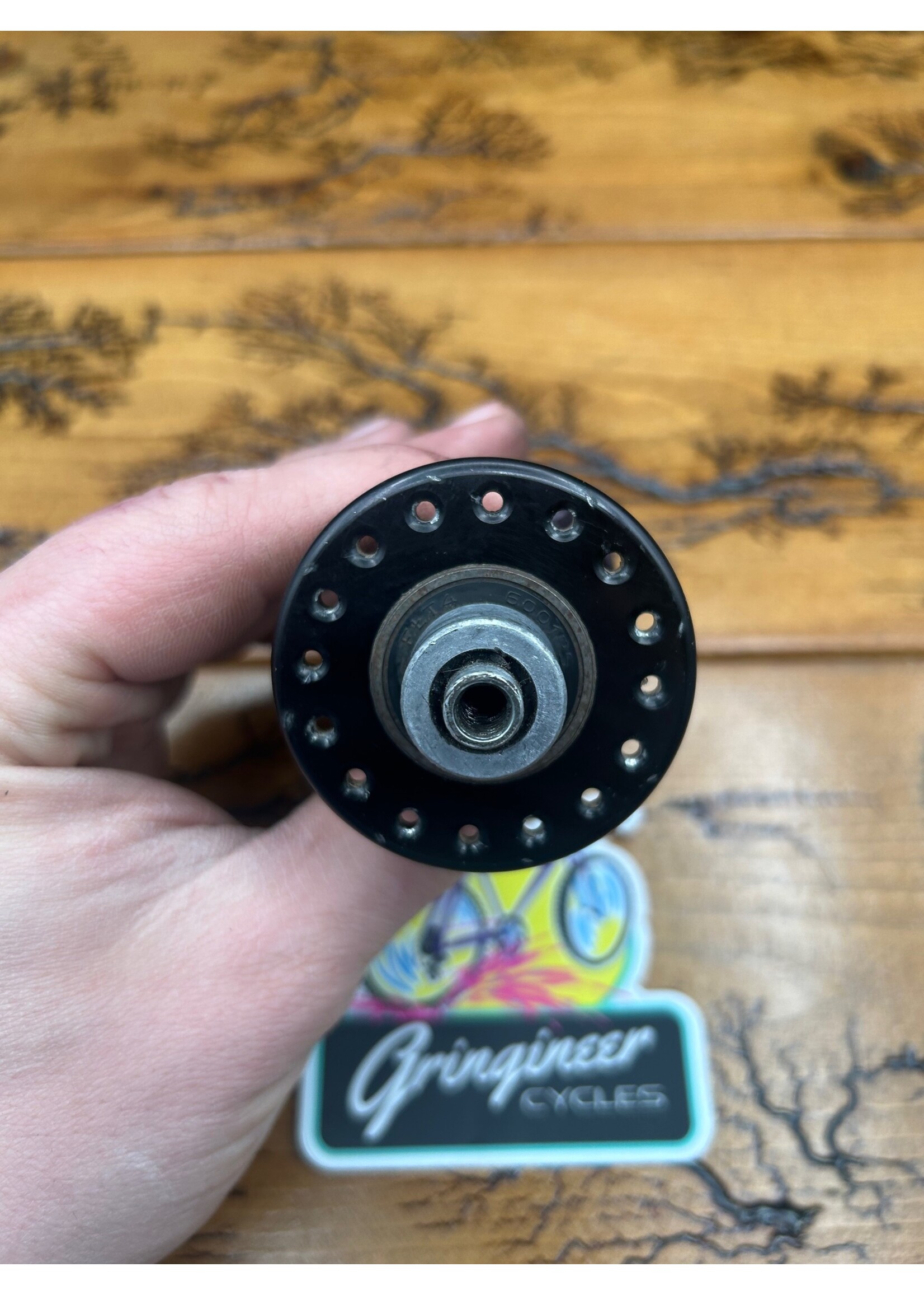 Bullseye Bullseye Black and Silver 32 Hole Front Hub