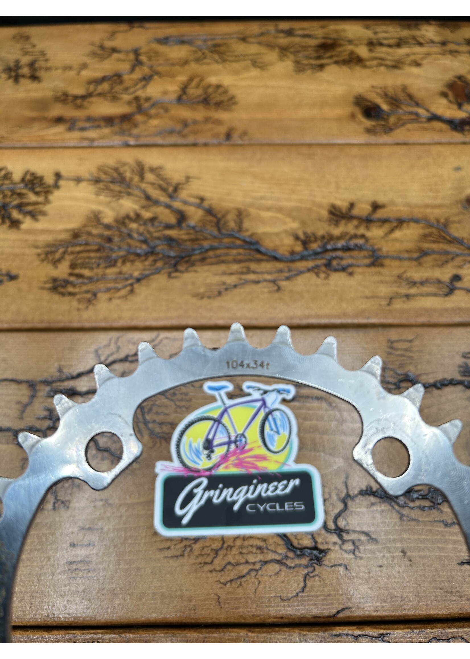 Surly Surly 34 Tooth 4 Bolt 104 BCD Stainless Steel Chainring