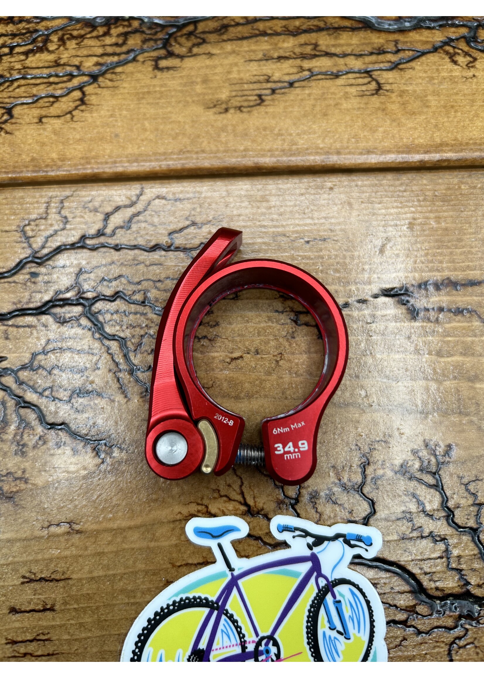 Wolf Tooth Wolf Tooth 34.9mm Red Quick Release Seatpost Clamp