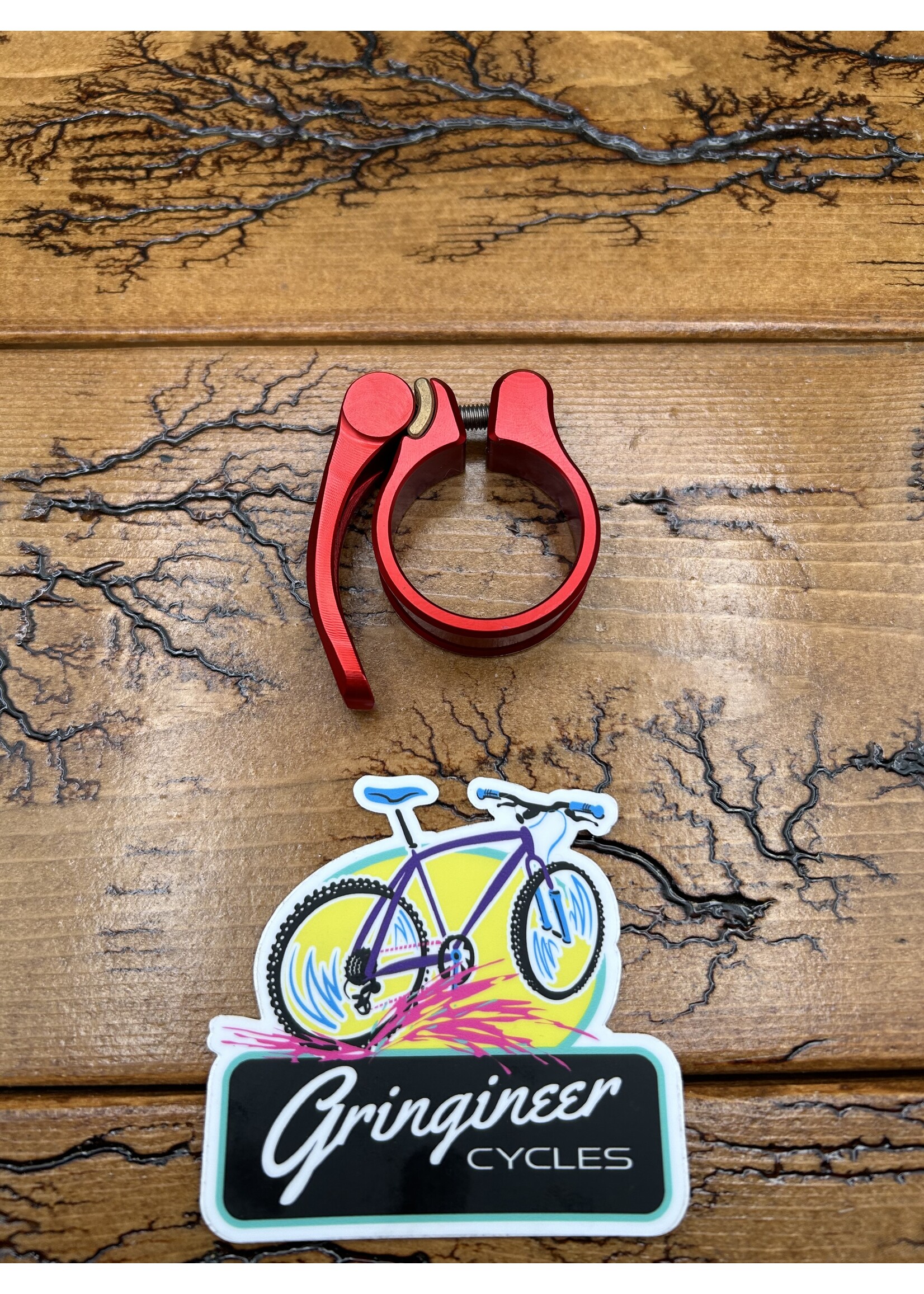 Wolf Tooth Wolf Tooth 34.9mm Red Quick Release Seatpost Clamp