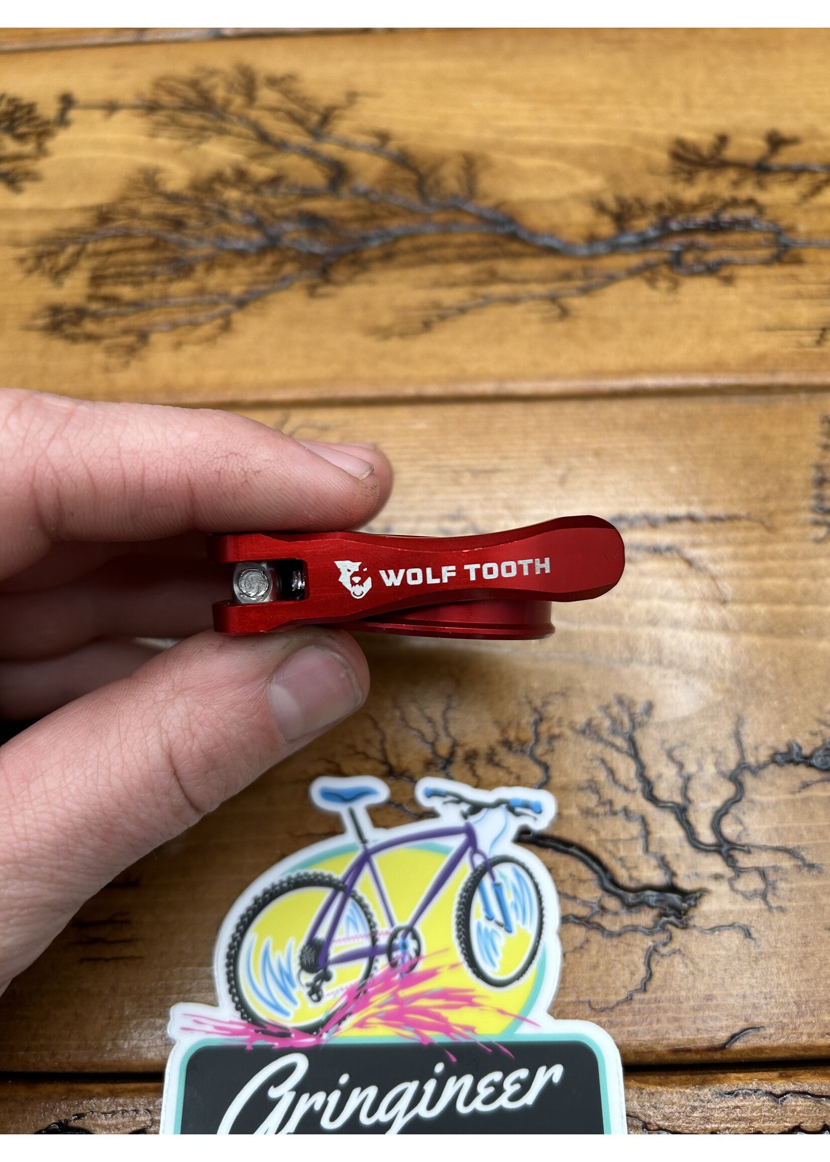 Wolf Tooth Wolf Tooth 34.9mm Red Quick Release Seatpost Clamp