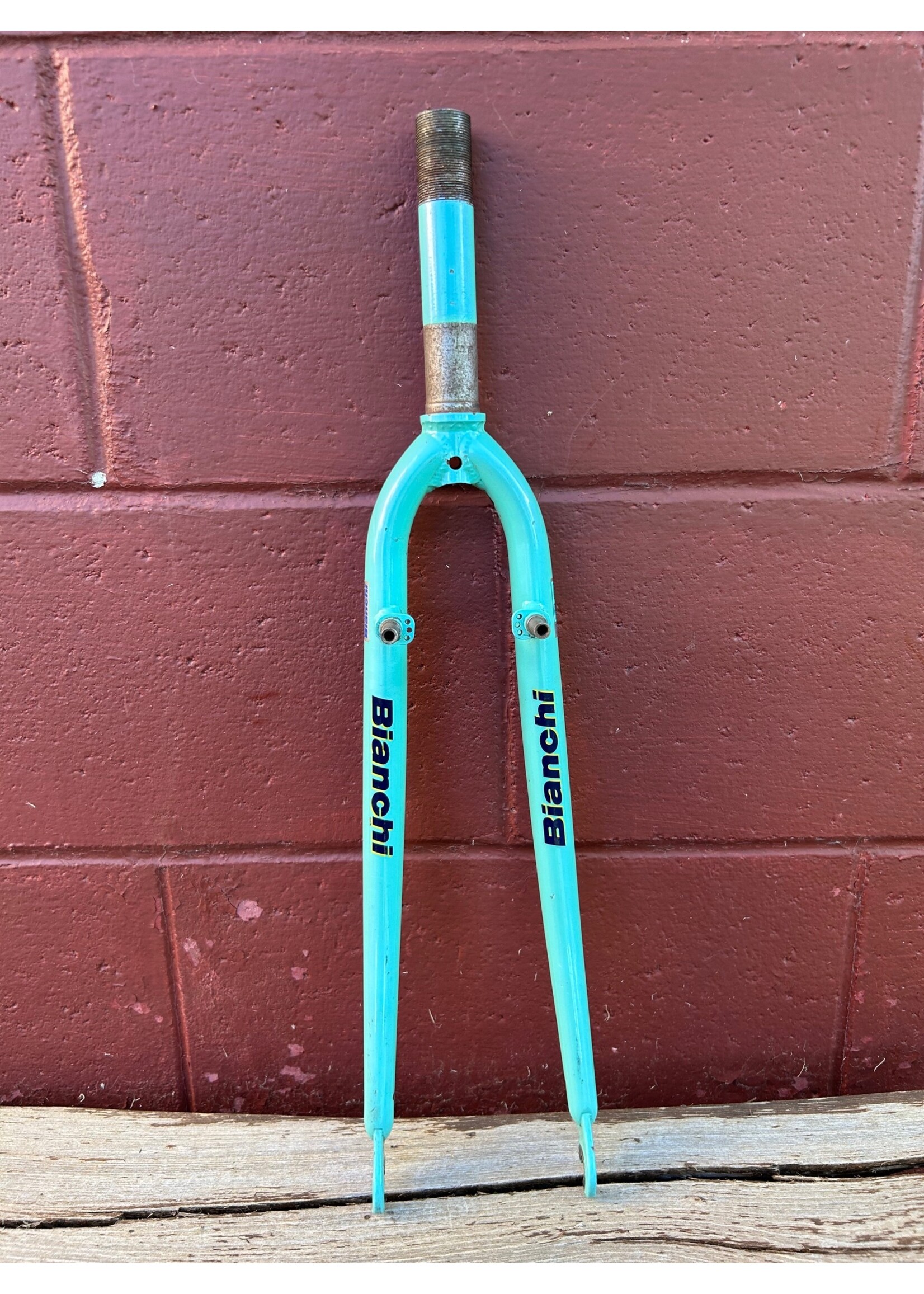 Bianchi Bianchi 700c Celeste 1 Inch Threaded CRMO Steel Fork