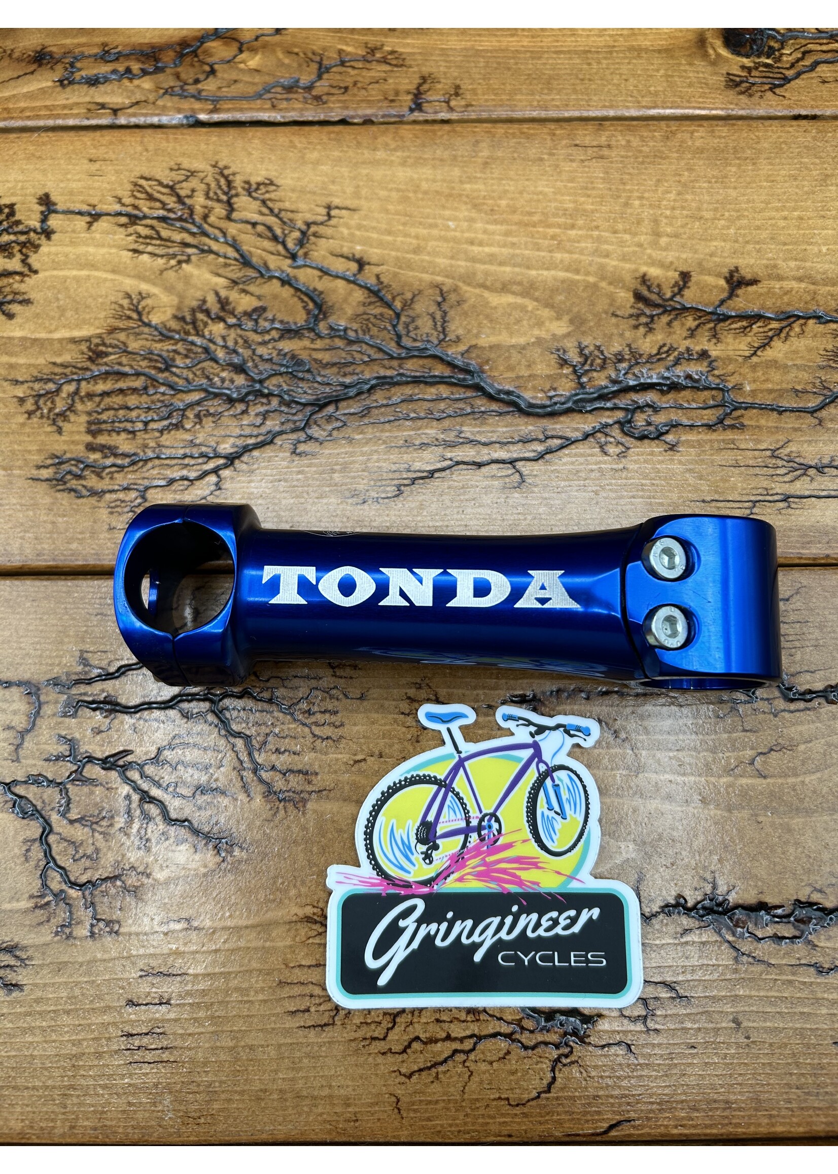 Tre G Tre G Tonda 120mm 1 1/8 25.4mm Blue Anodized Threadless Stem