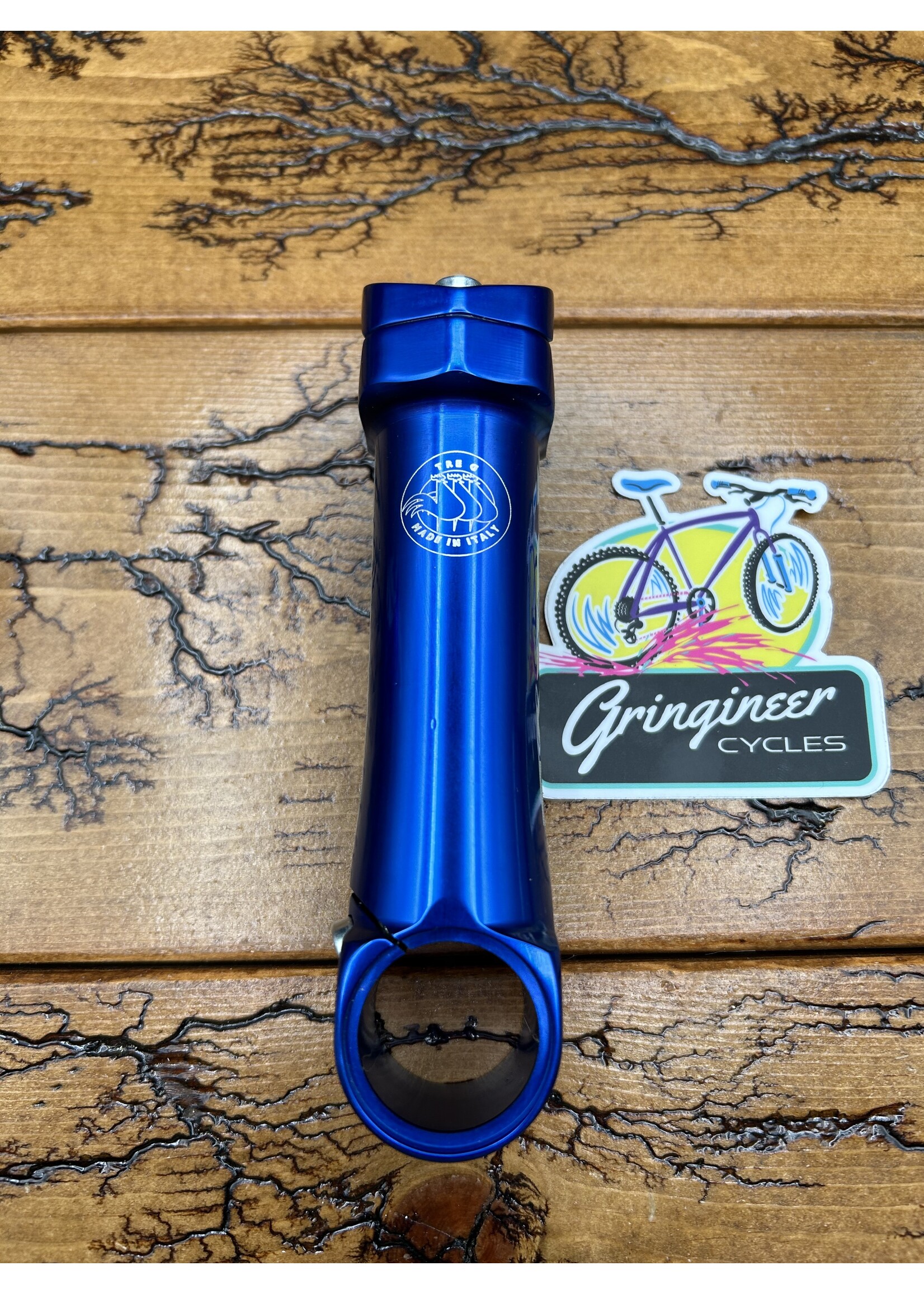 Tre G Tre G Tonda 120mm 1 1/8 25.4mm Blue Anodized Threadless Stem