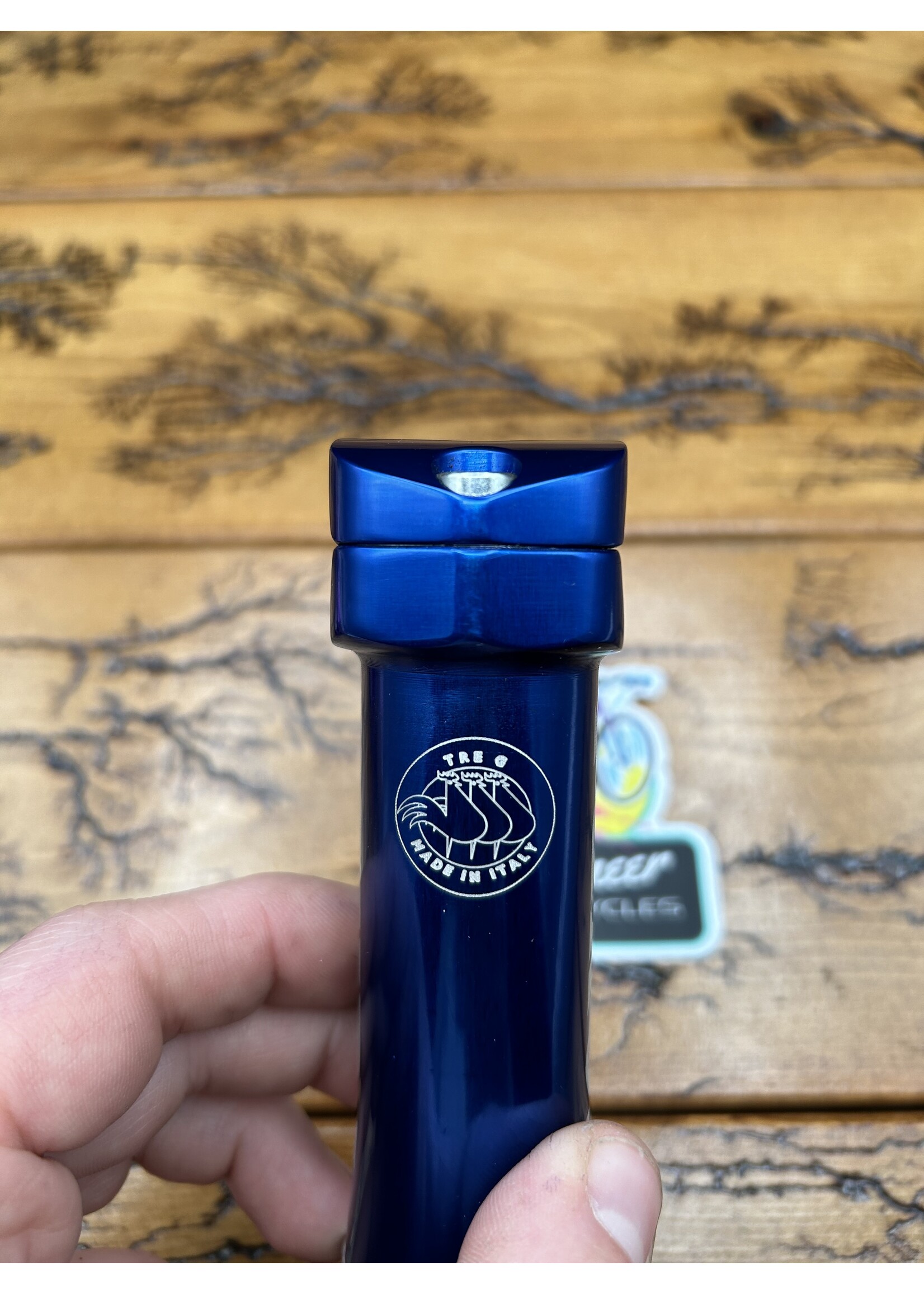 Tre G Tre G Tonda 120mm 1 1/8 25.4mm Blue Anodized Threadless Stem