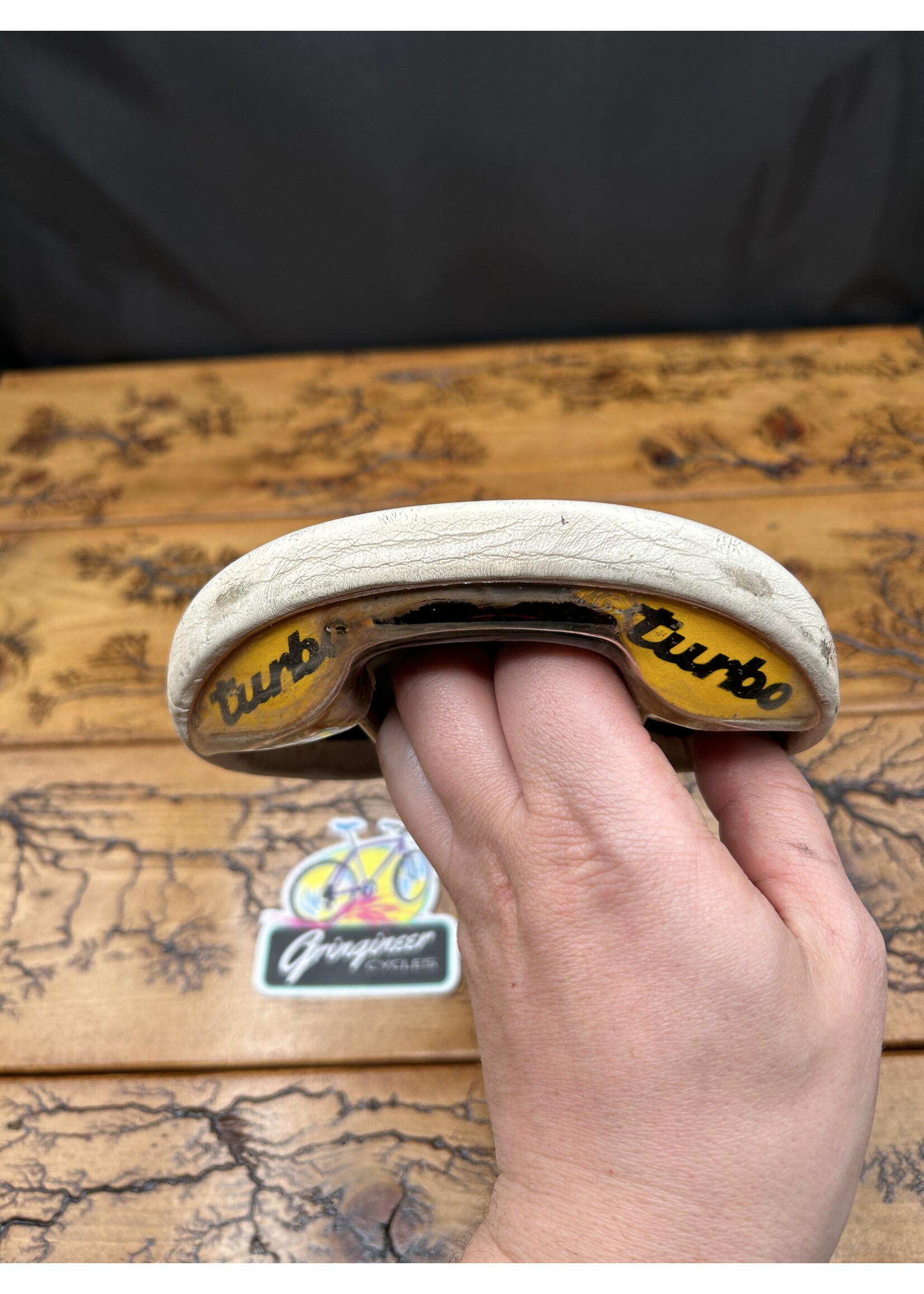 Sella Italia Selle Italia White Super Turbo 1985 Saddle