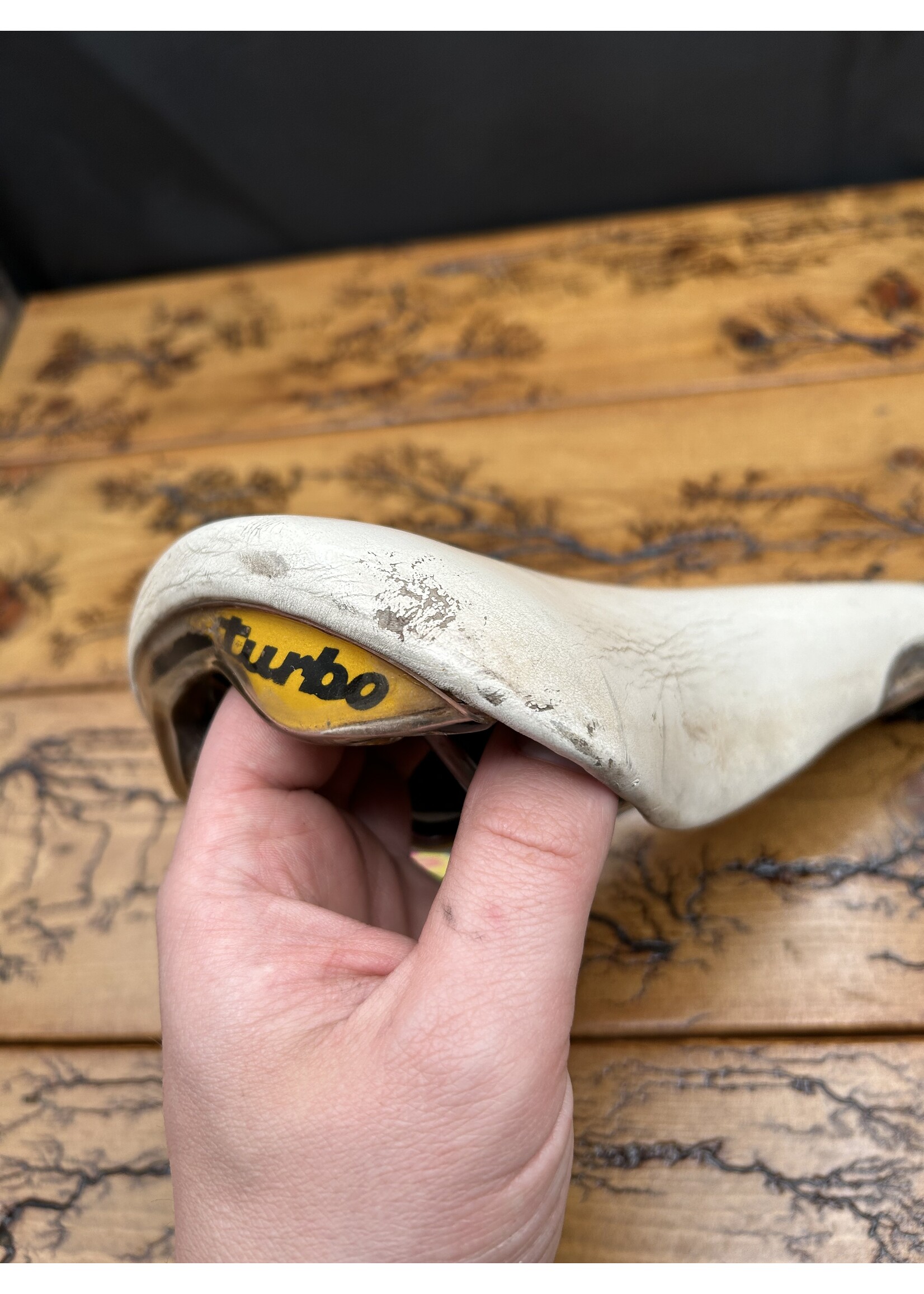 Sella Italia Selle Italia White Super Turbo 1985 Saddle