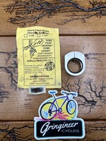 Gorilla Gorilla 1 Inch Threaded Headset Lock Nut Silver NOS