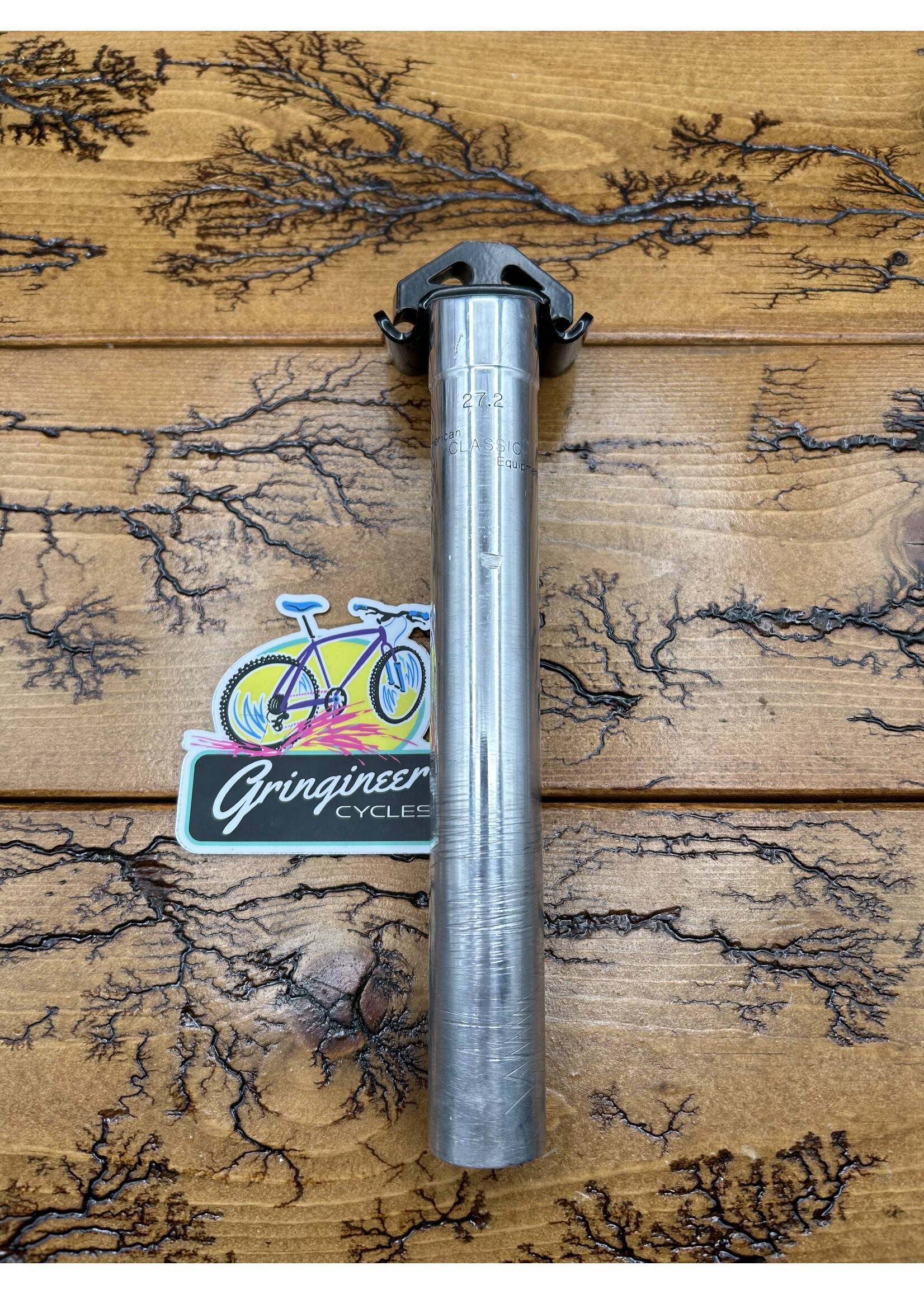 American Classic American Classic 27.2mm Silver 200mm Seatpost