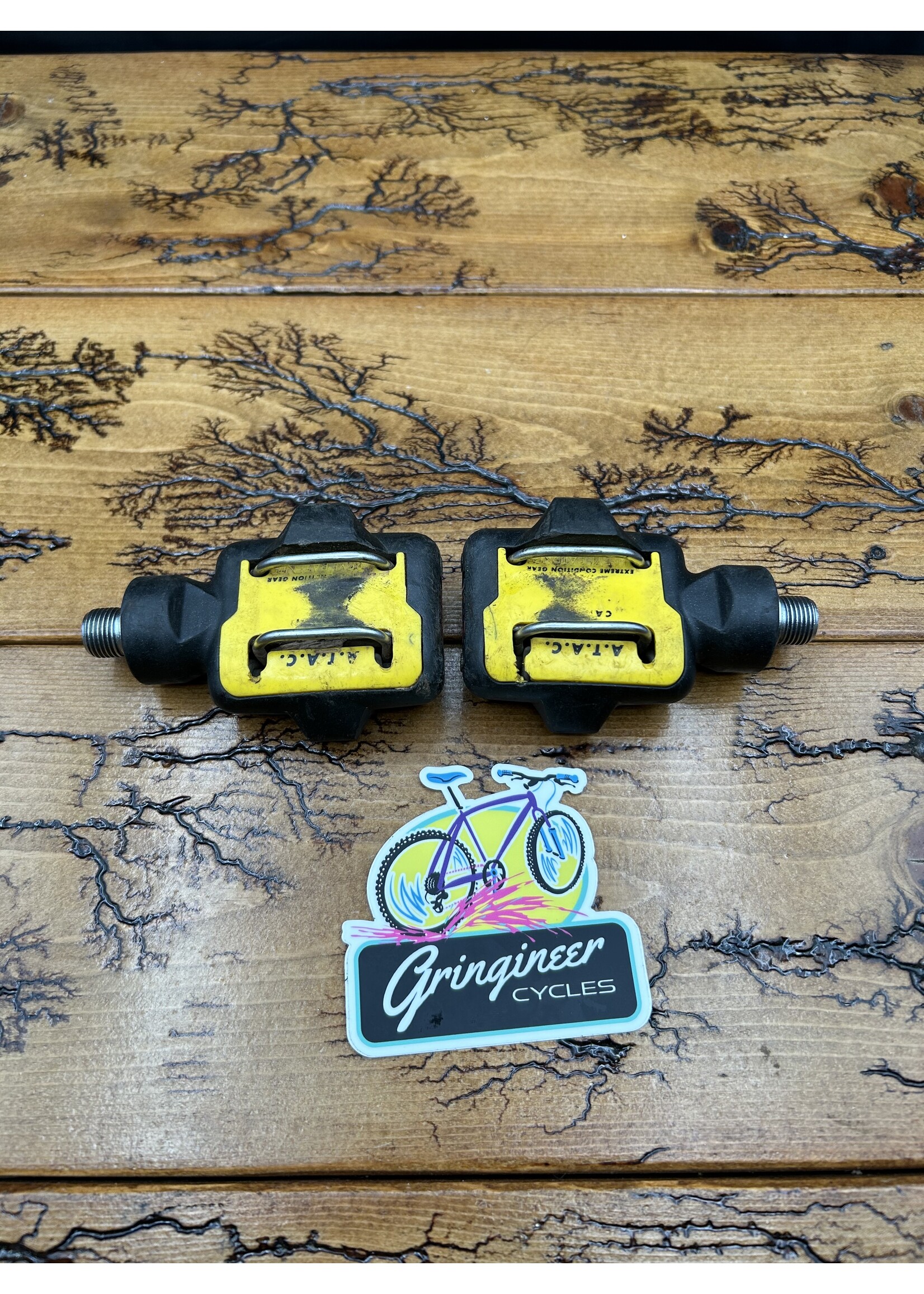 Time Time ATAC MTB  Yellow Clipless Pedals