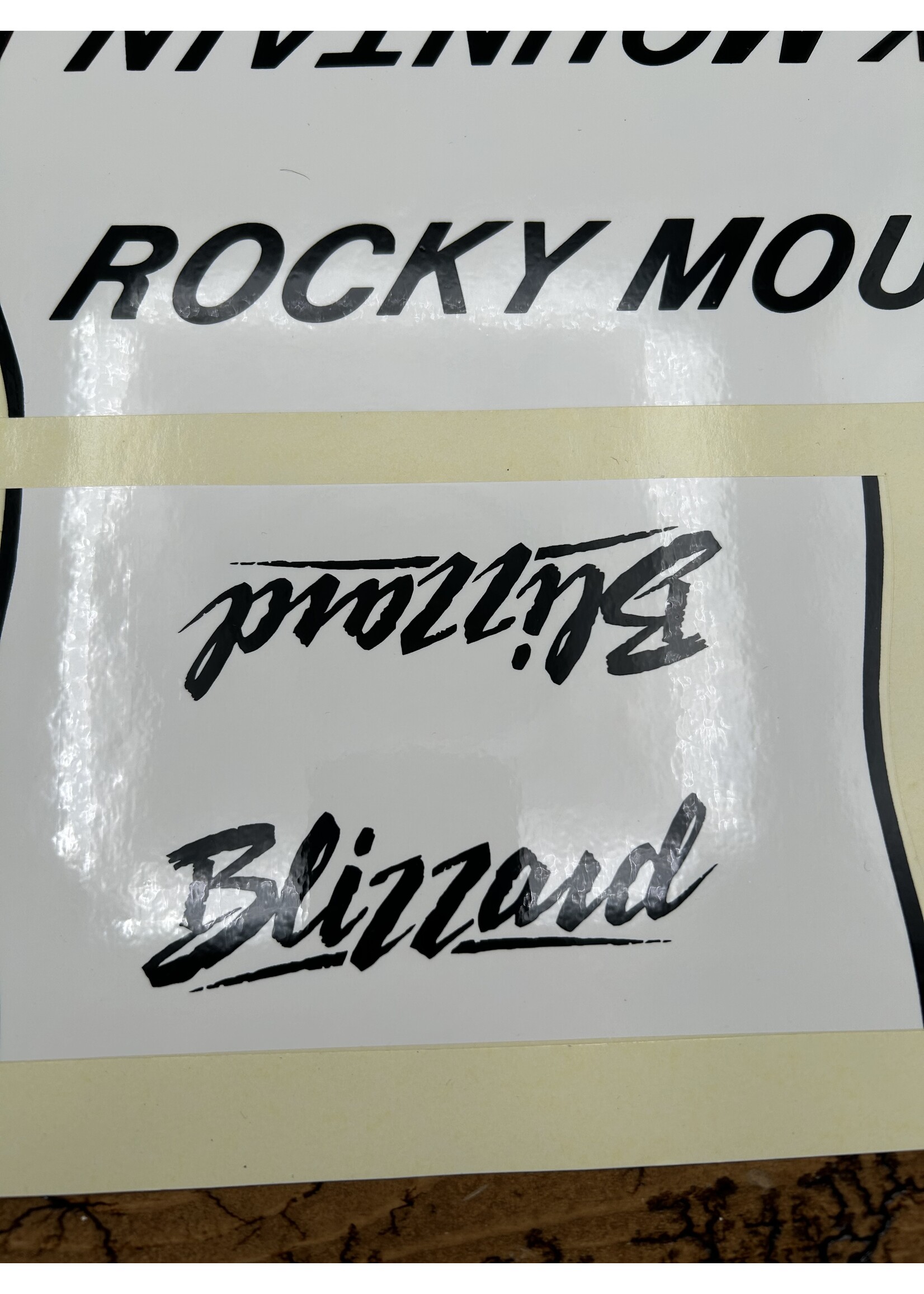 Rocky Mountain Rocky Mountain Blizzard Frame Decals Black/White