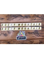 Rocky Mountain Rocky Mountain Black/Yellow Downtube Decals