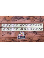 Rocky Mountain Rocky Mountain Gray/Black Downtube Decals