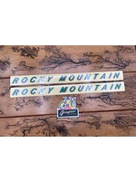 Rocky Mountain Rocky Mountain Green/Gray Downtube Decals