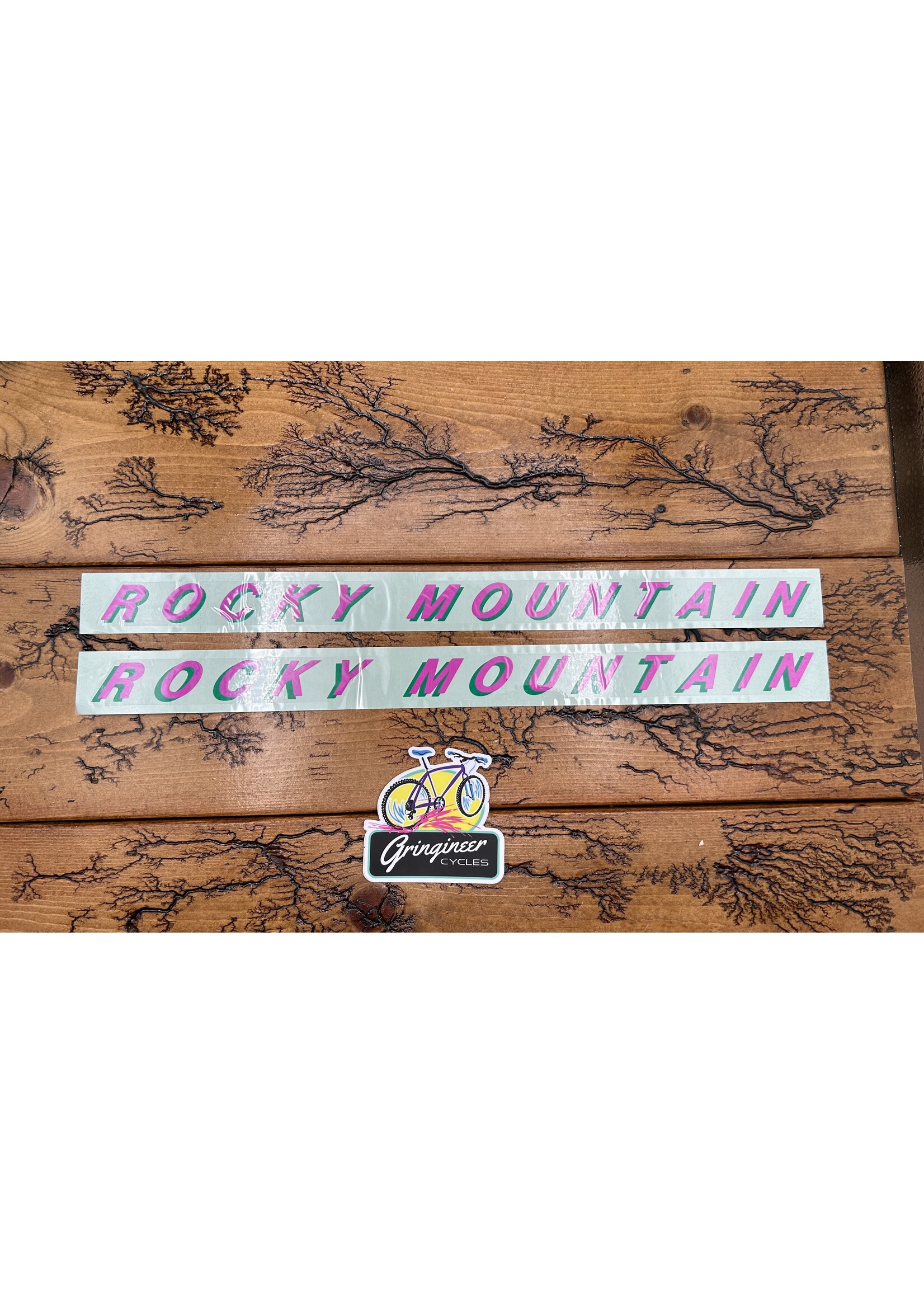 Rocky Mountain Rocky Mountain Pink/Green Downtube Decals