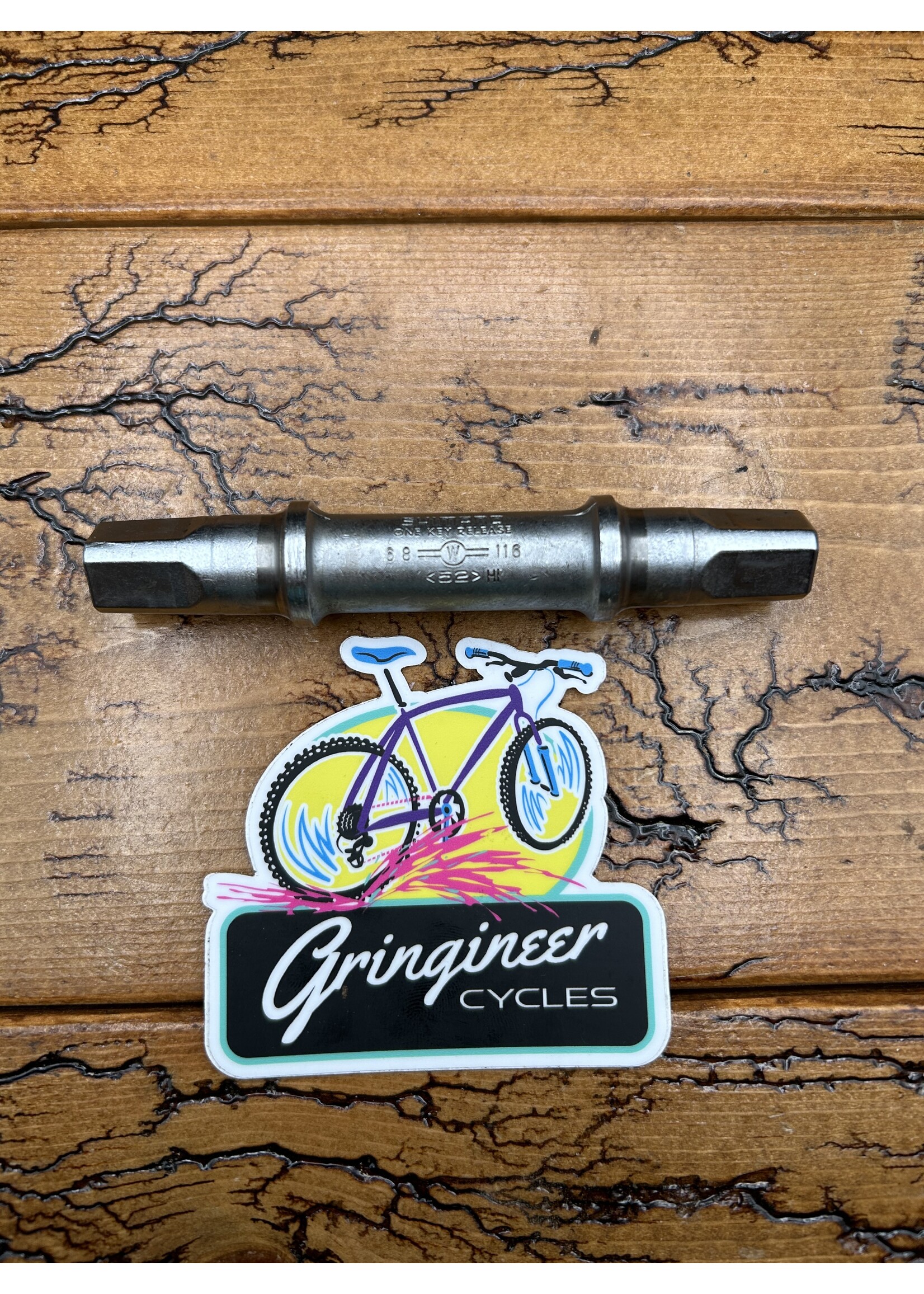 SHIMANO Shimano 68x116 Square Taper Bottom Bracket Spindle