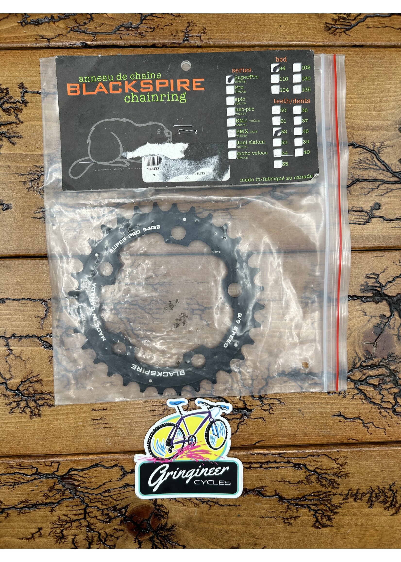 Blackspire Blackspire Super Pro 32 Tooth 94 BCD Chainring NOS