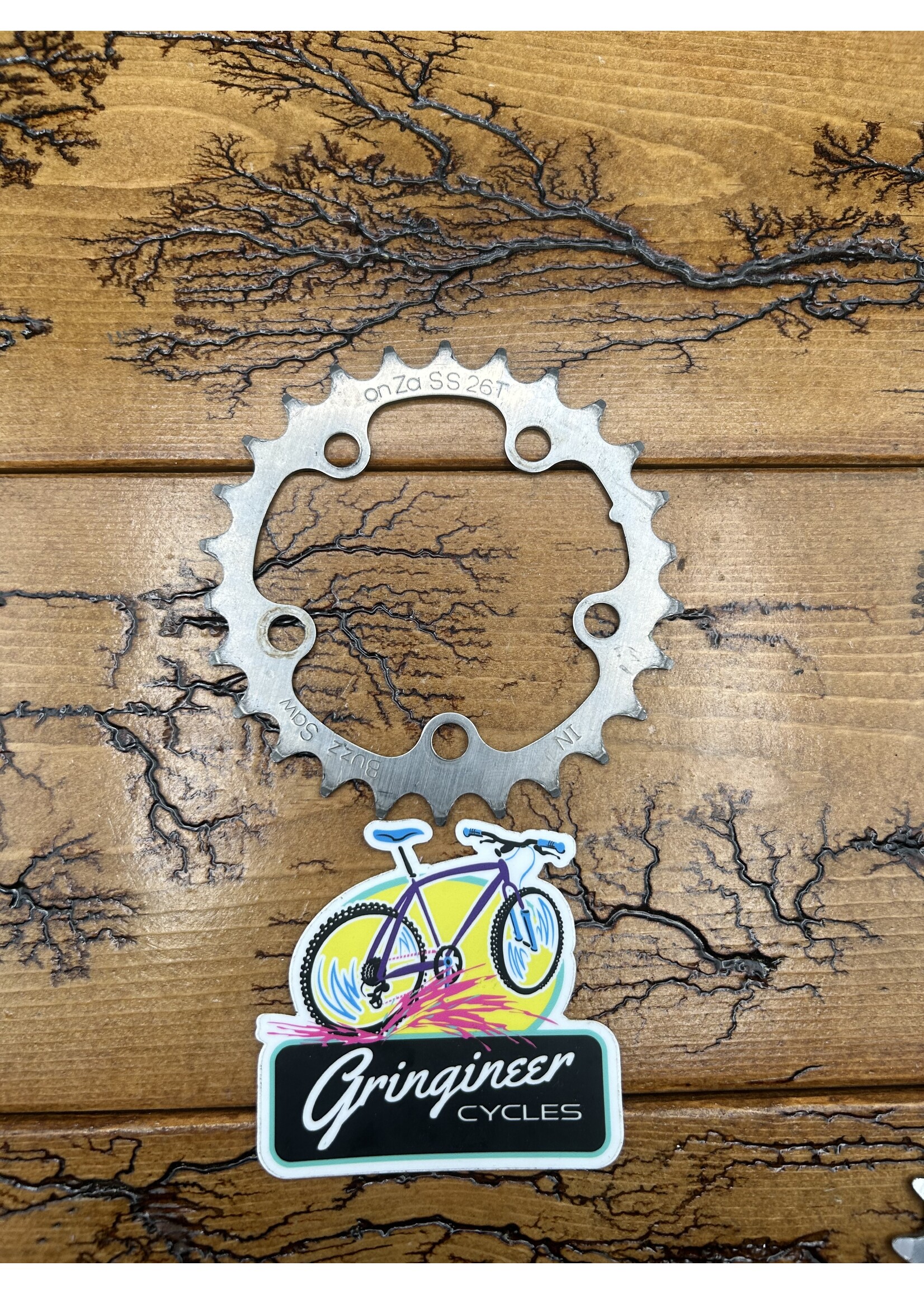 Onza Onza Buzz Saw 26 Tooth 74 BCD Stainless Steel Chainring