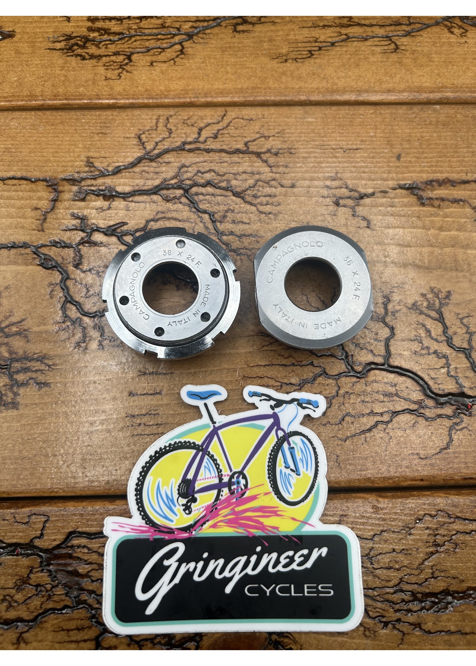 Campagnolo Campagnolo Steel Italian Threaded Square Taper Bottom Bracket Cups