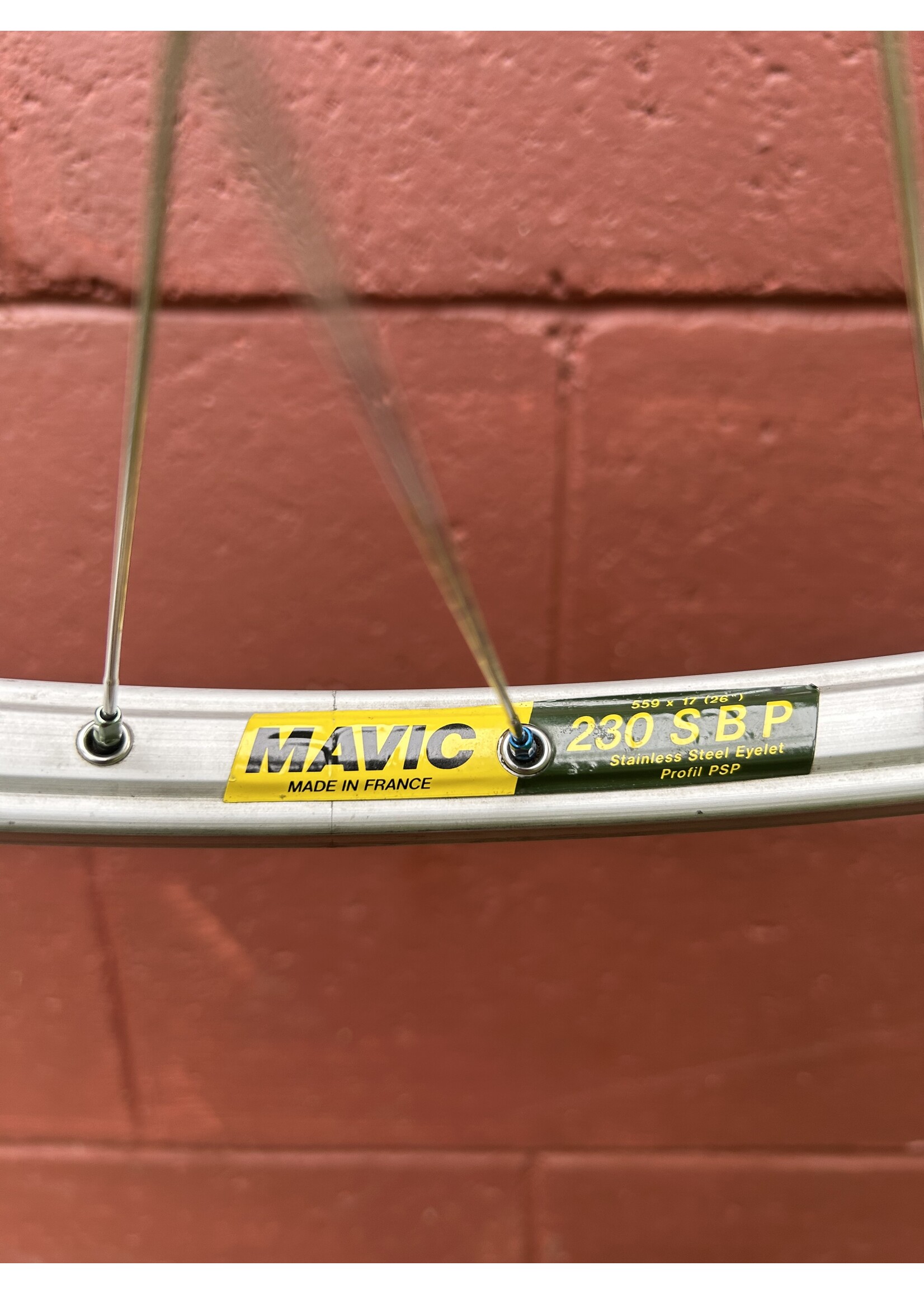 Nuke Proof Nuke Proof Mavic 230 SBP Snowflake Laced 26" QR Rim Brake Front Wheel