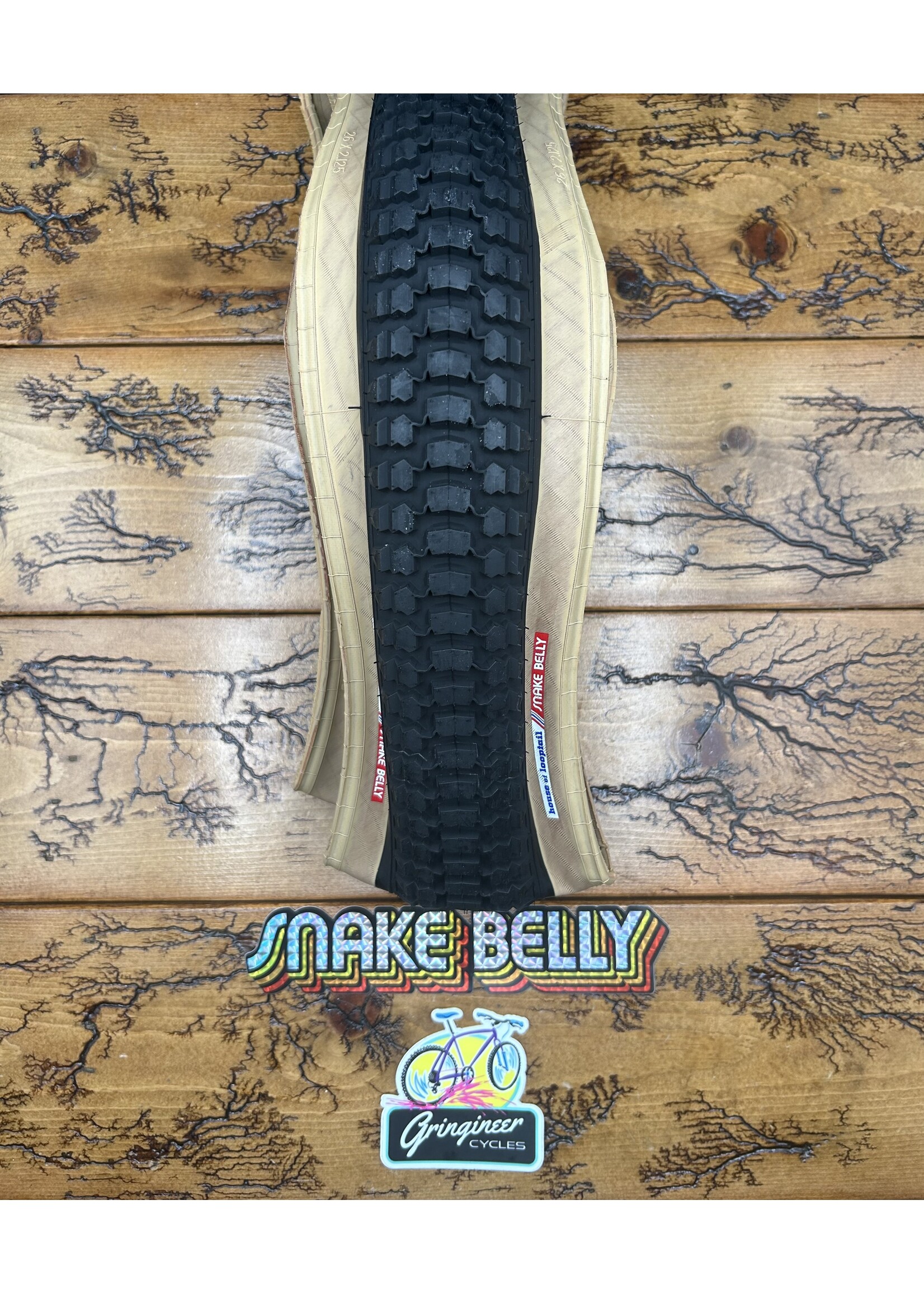 House Of Looptail House Of Looptail Snake Belly 26x2.125 Tan Wall Tire