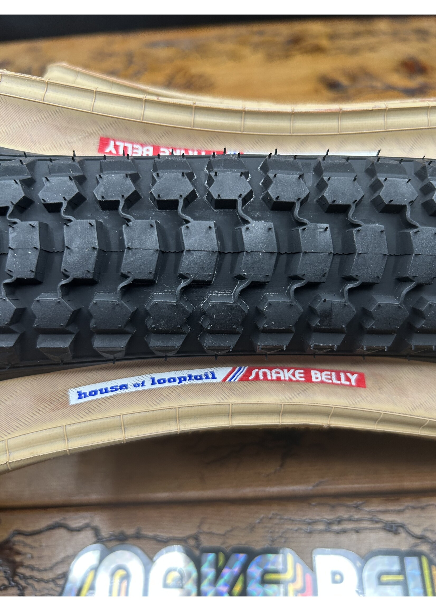 House Of Looptail House Of Looptail Snake Belly 26x2.125 Tan Wall Tire