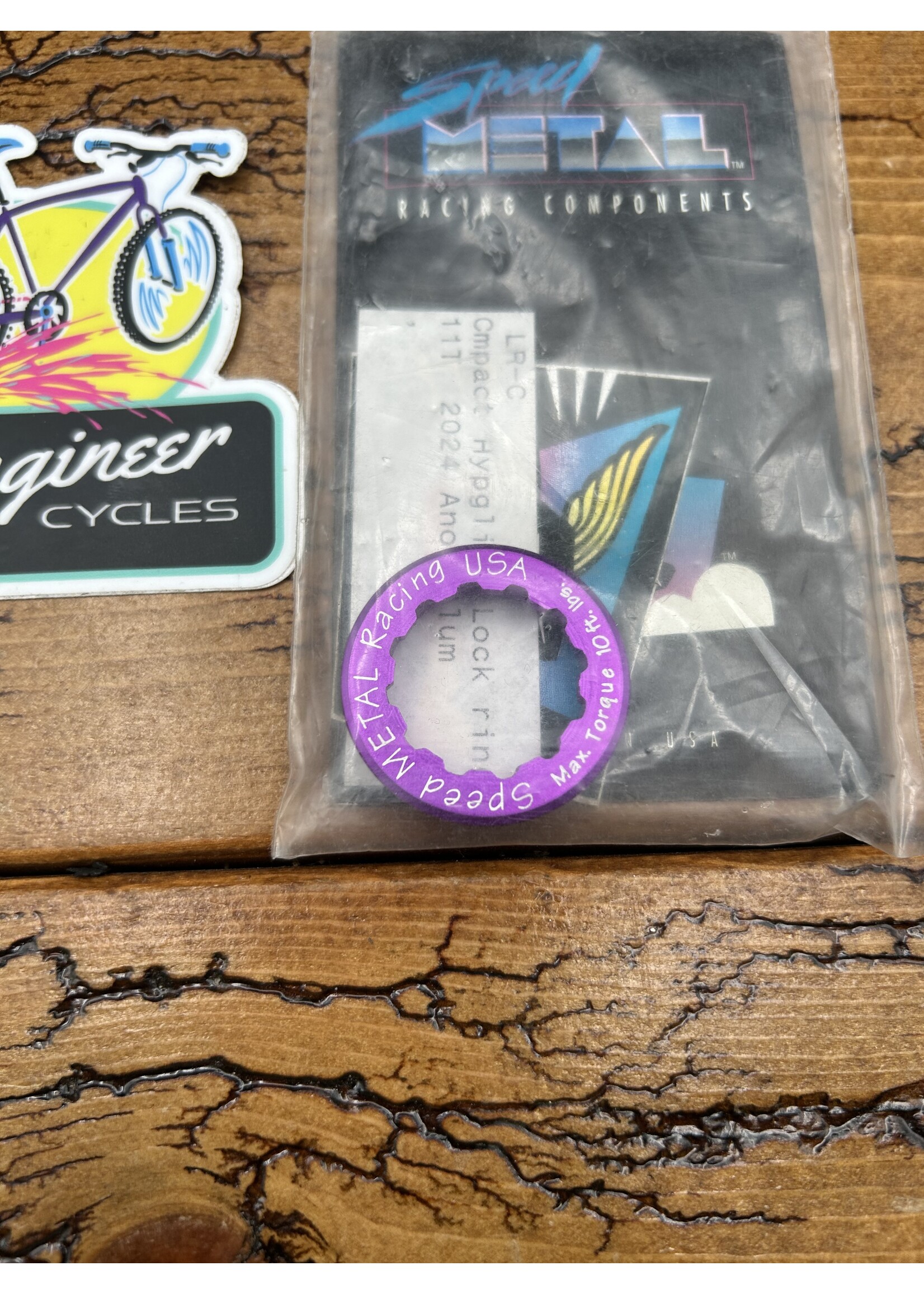Speed Metal Racing Speed Metal Racing Components Compact Hyperglide Lock Ring Purple NOS
