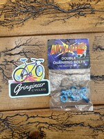 Alloy Accents Alloy Accents Blue Double Chainring Bolt Set Of 5 NOS
