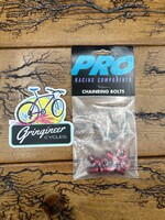 Pro Racing Components Pro Racing Components Red Double Chainring Bolt Set of 5 NOS