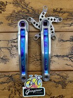 Kooka Kooka Silver Blue Purple Anodized Triple Crankset