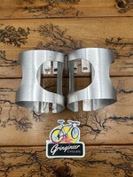 Ringle Pair of Ringle H20 Silver Water Bottle Cage With Hardware