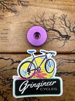 Curve Curve Purple Anodized 1 1/8 Top Cap