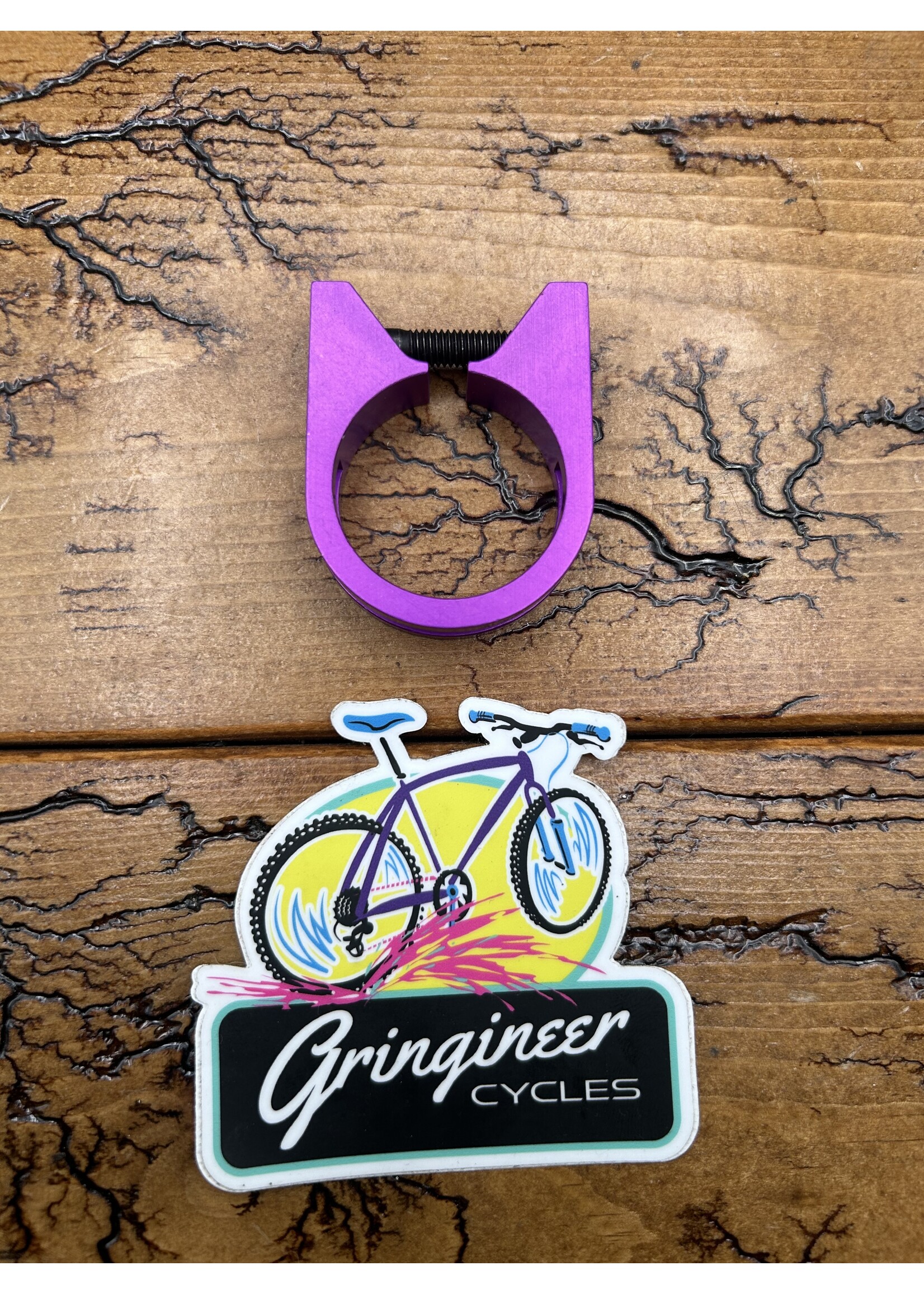 Curve Curve 34.9mm Purple Anodized Seatpost Collar