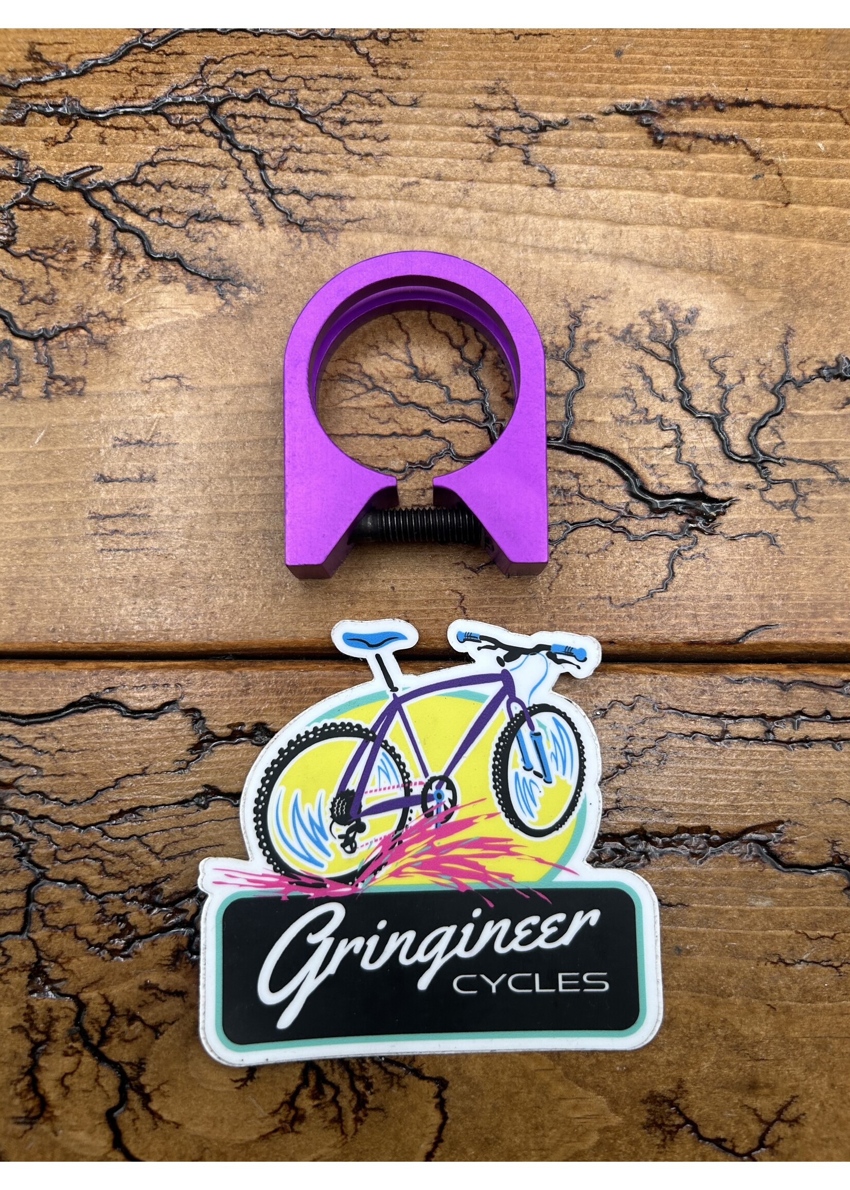 Curve Curve 34.9mm Purple Anodized Seatpost Collar