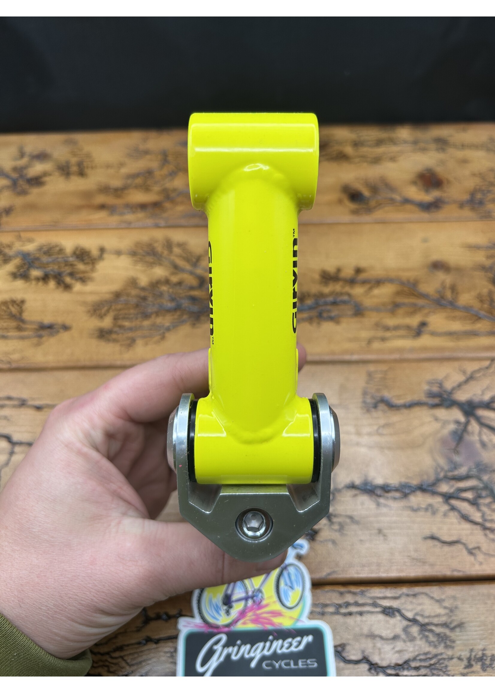 Girvin Girvin Flexstem 120mm 1 1/8 Aluminum Neon Yellow Quill Stem NOS