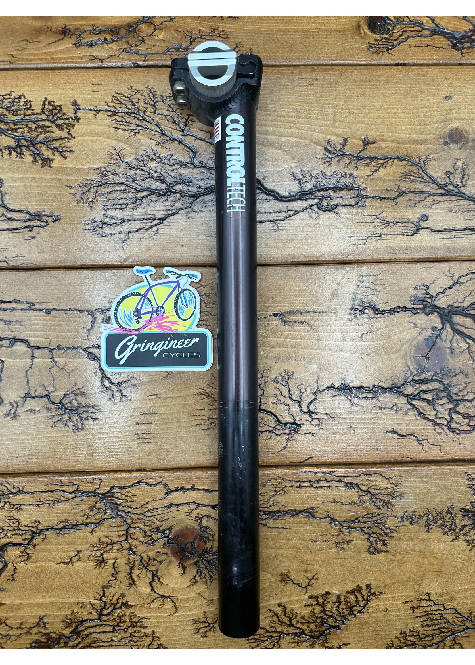 Control Tech Control Tech 27.2mm x 350mm Black Seatpost With Logos