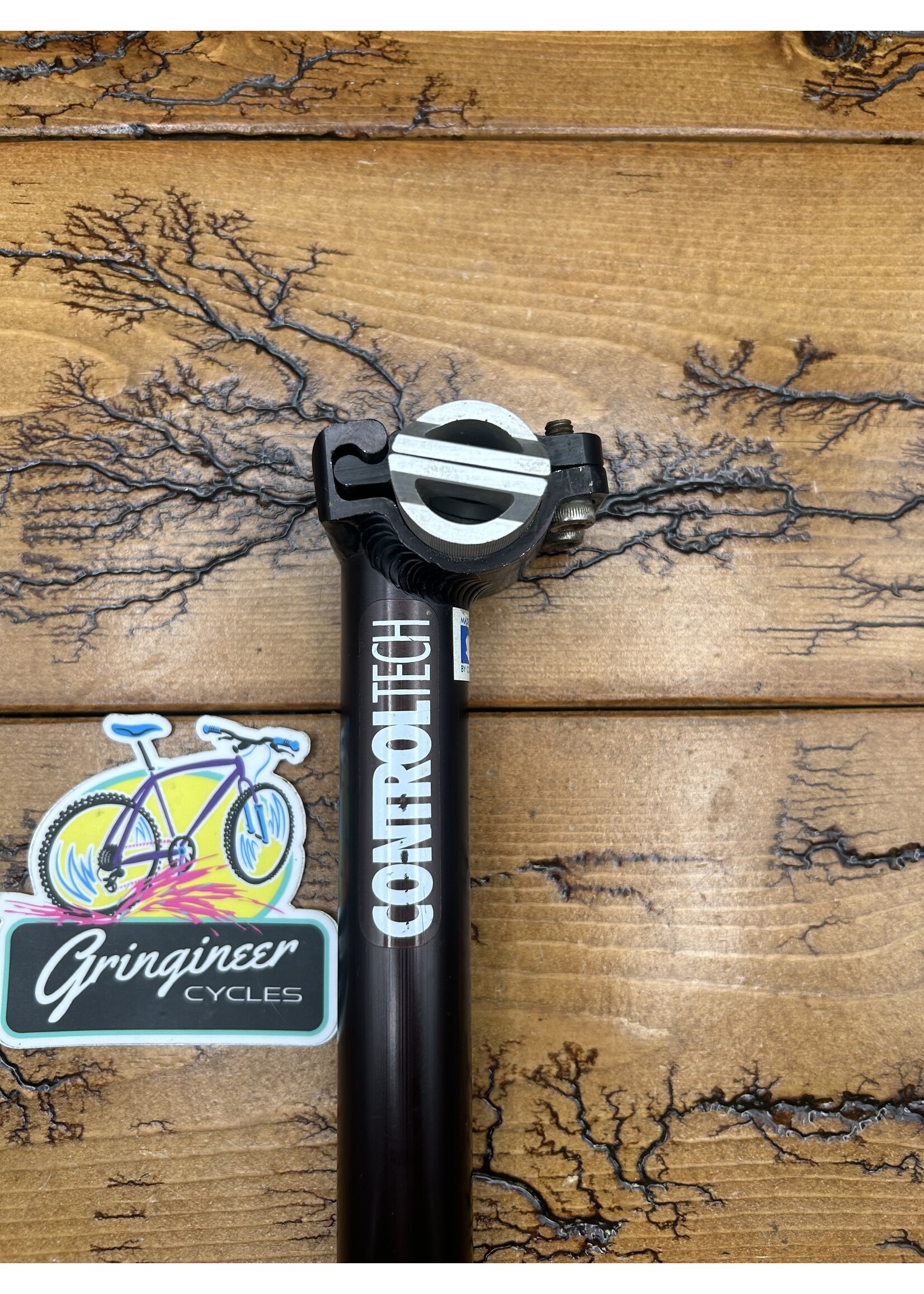 Control Tech Control Tech 27.2mm x 350mm Black Seatpost With Logos