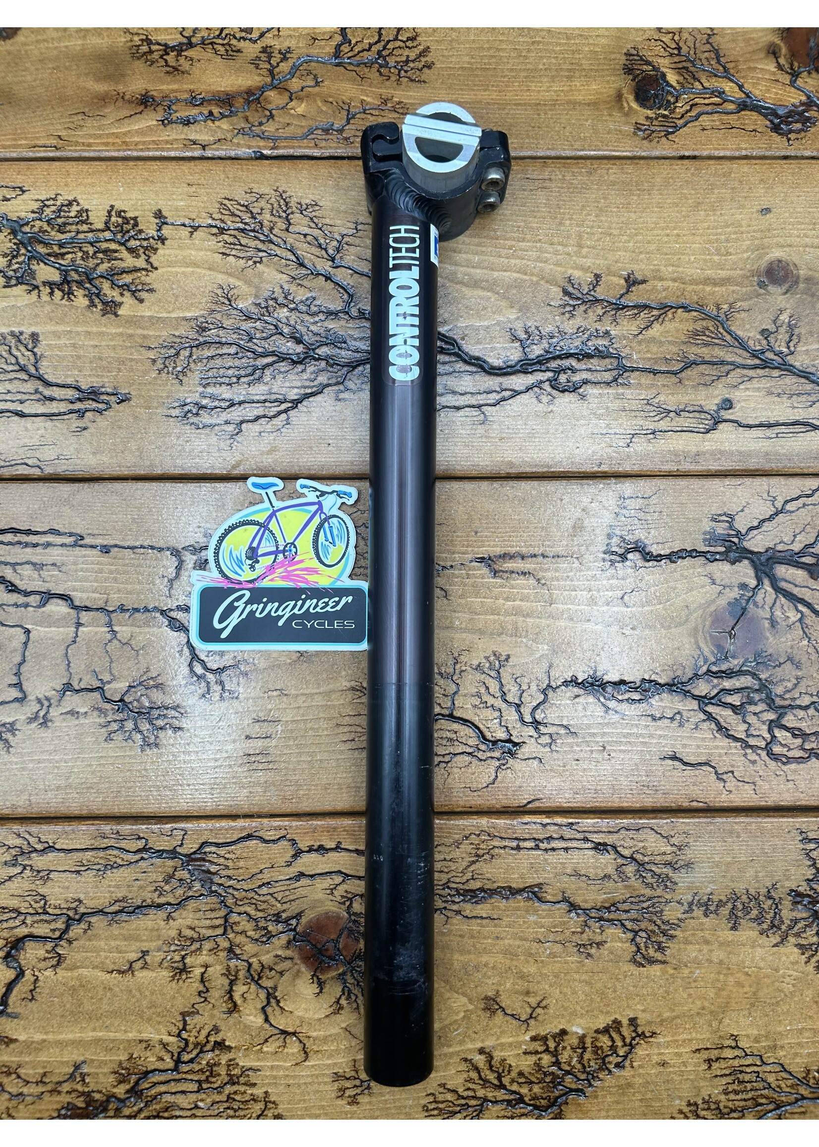 Control Tech Control Tech 27.2mm x 350mm Black Seatpost With Logos