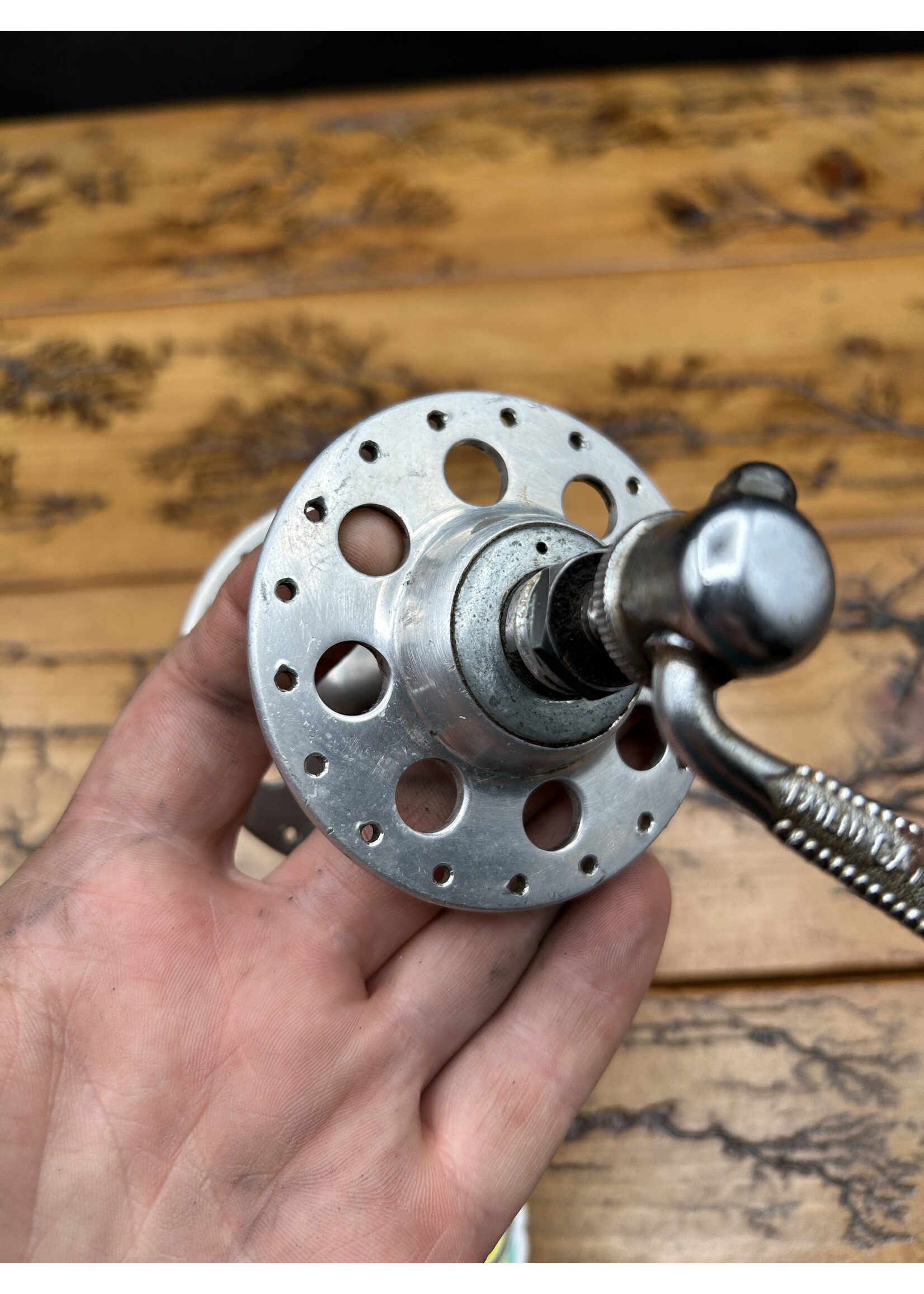 Campagnolo Campagnolo Nuovo Tipo 1253 Large Flange Round Hole 36 Hole Rear Hub