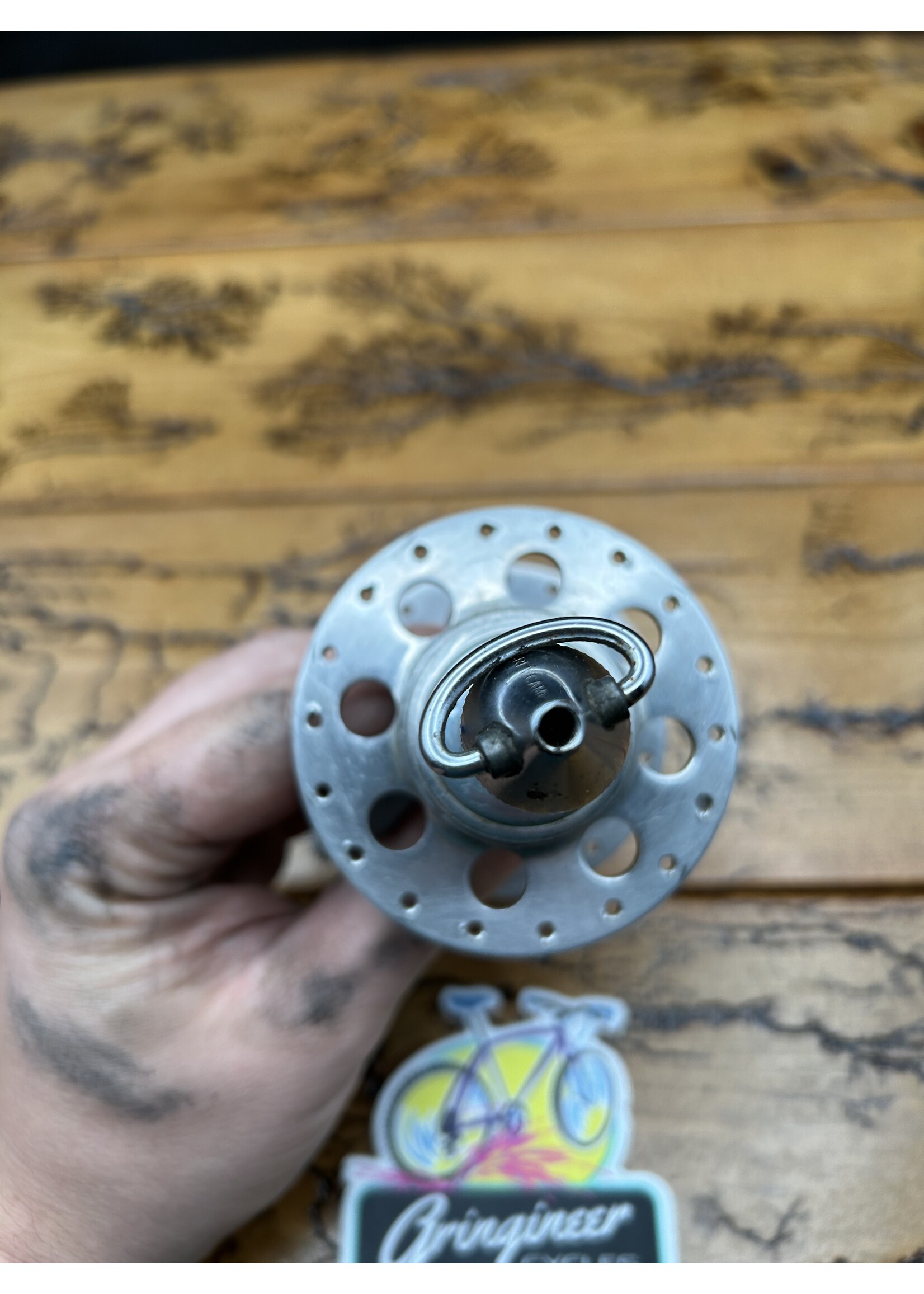 Campagnolo Campagnolo Nuovo Tipo 1253 Large Flange Round Hole 36 Hole Rear Hub