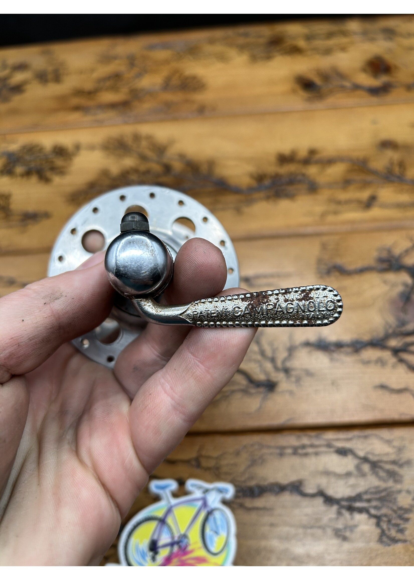 Campagnolo Campagnolo Nuovo Tipo 1253 Large Flange Round Hole 36 Hole Rear Hub