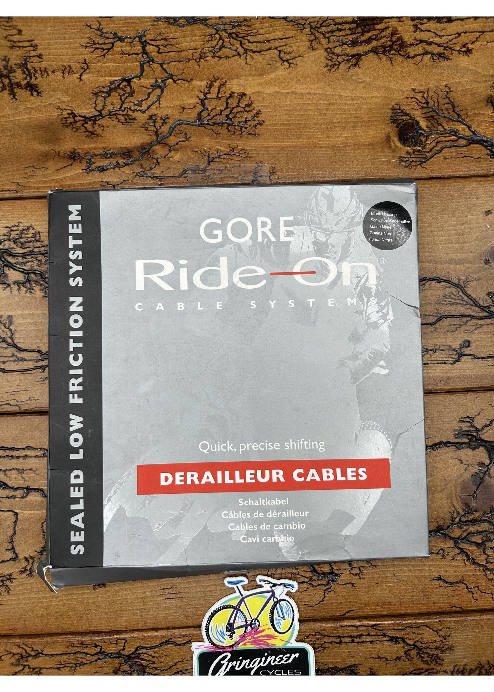 Gore Ride On Gore Ride On Low Friction  Black Derailleur Cable and Housing Set