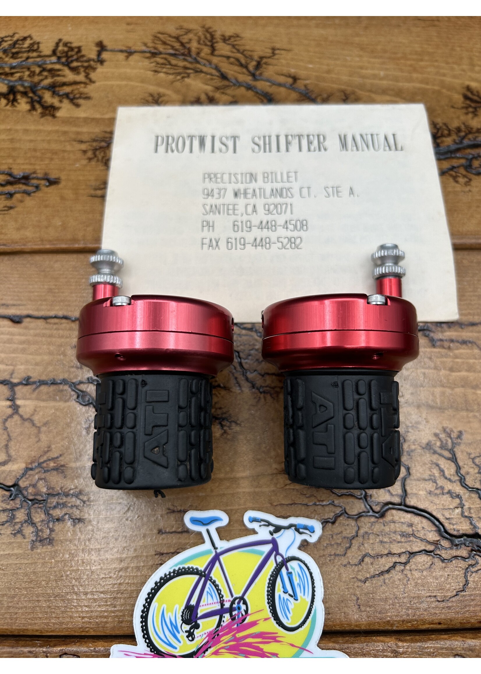 Precision Billet Precision Billet Protwist Red Anodized Grip Shifters