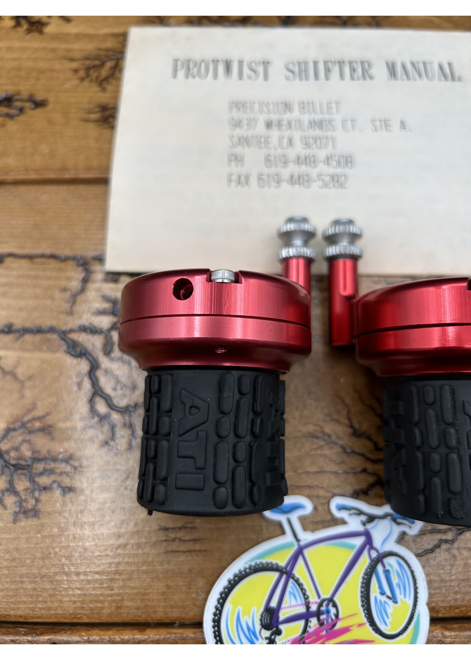 Precision Billet Precision Billet Protwist Red Anodized Grip Shifters