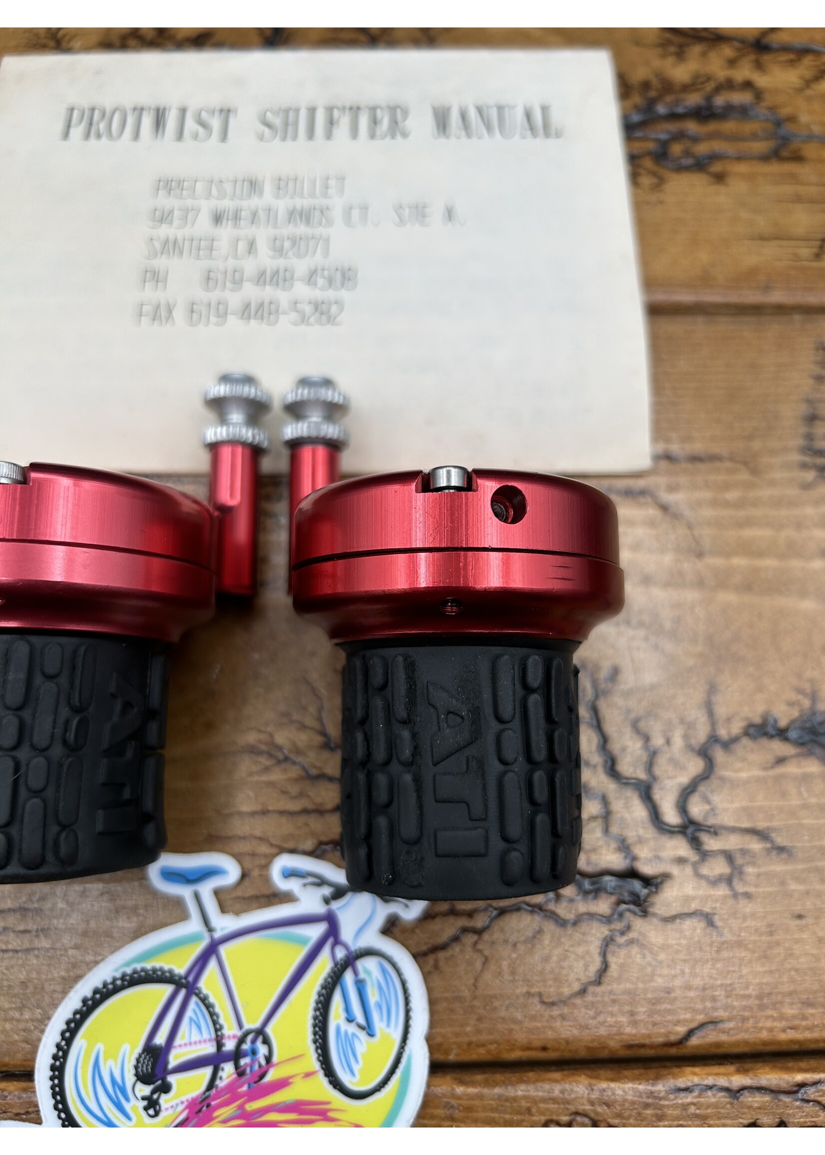 Precision Billet Precision Billet Protwist Red Anodized Grip Shifters