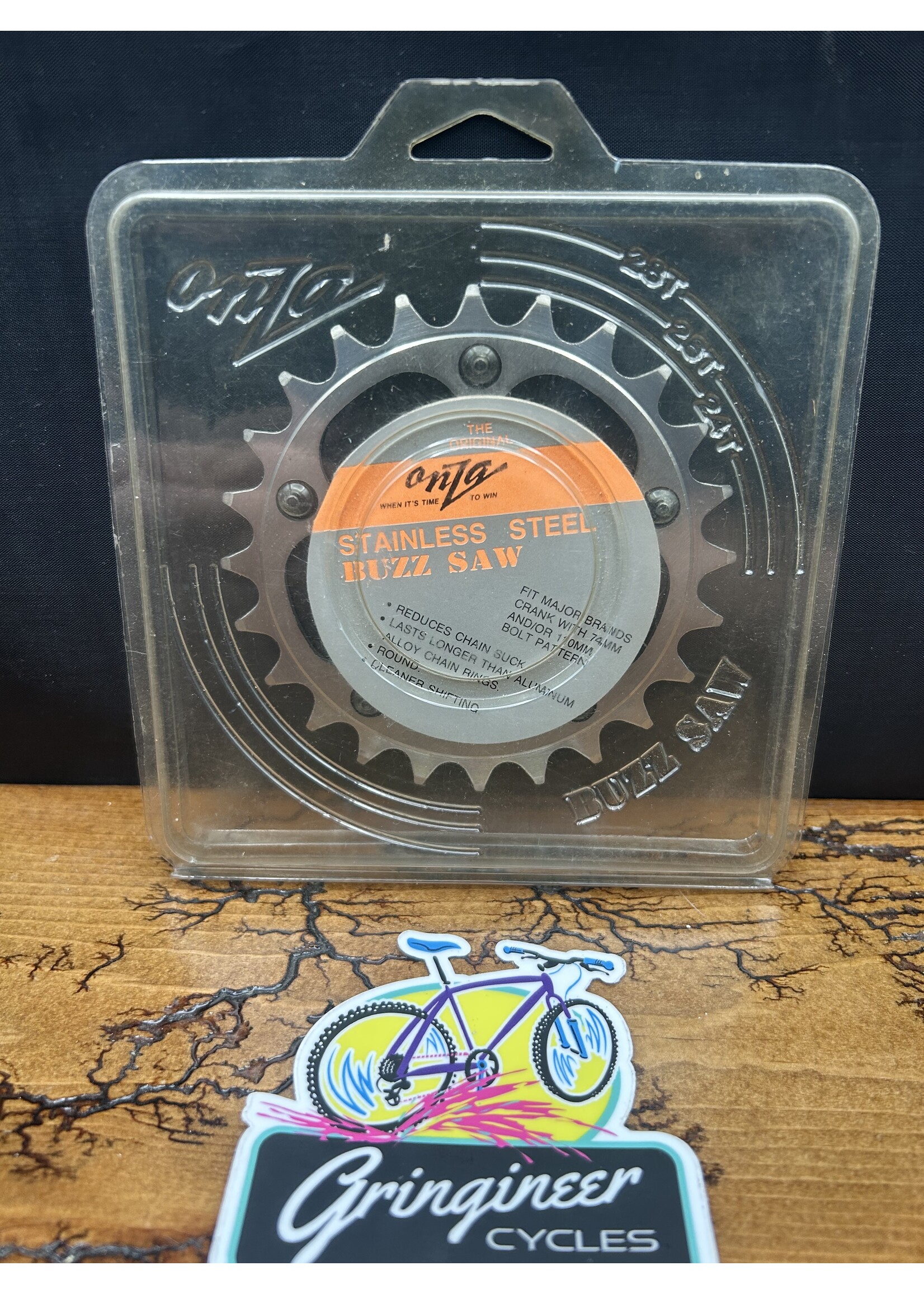 Onza Onza Buzz Saw 24 Tooth 74 BCD Stainless Steel Chainring