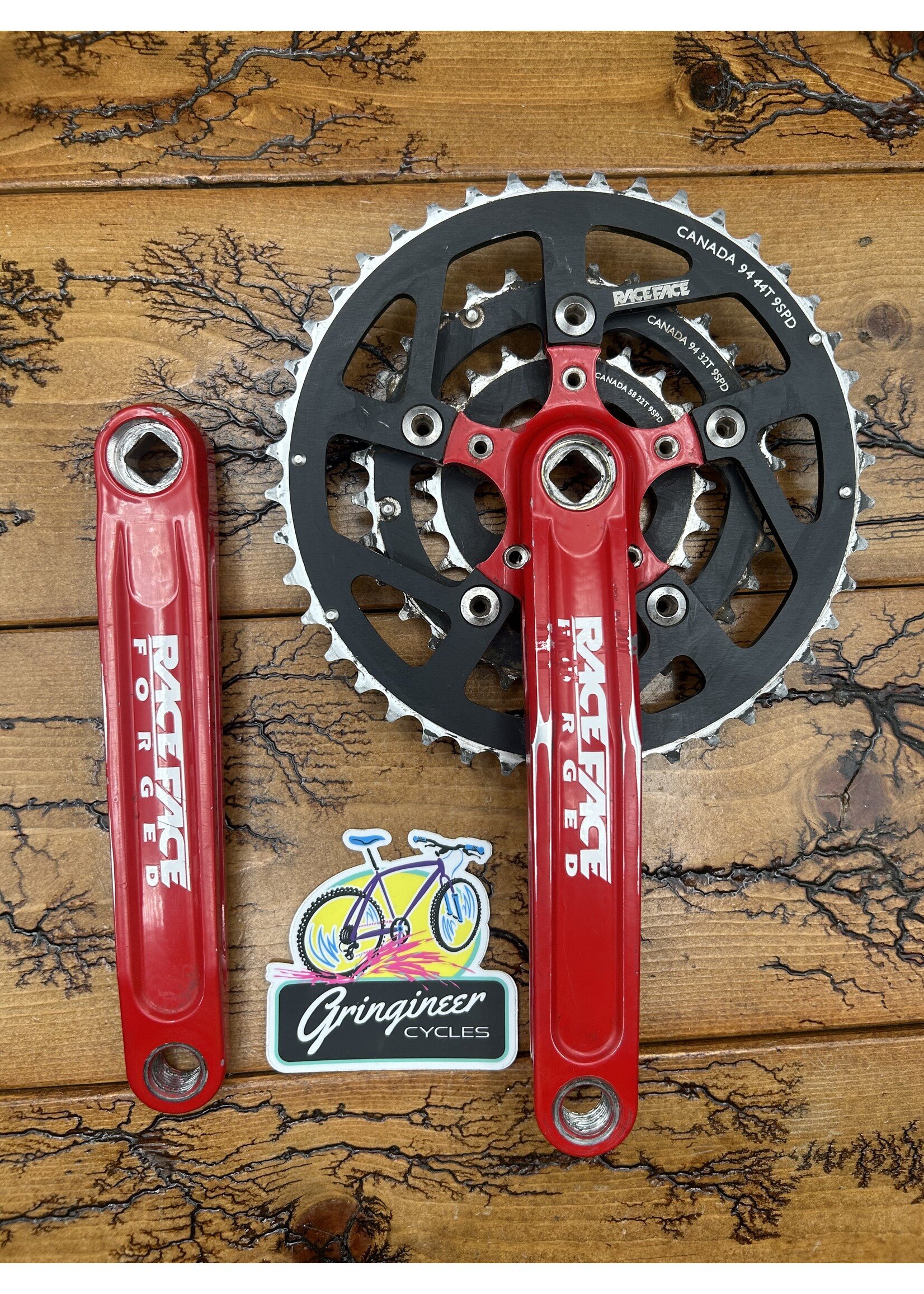 Raceface Raceface Turbine LP 44/32/22 Red 175mm Crankset
